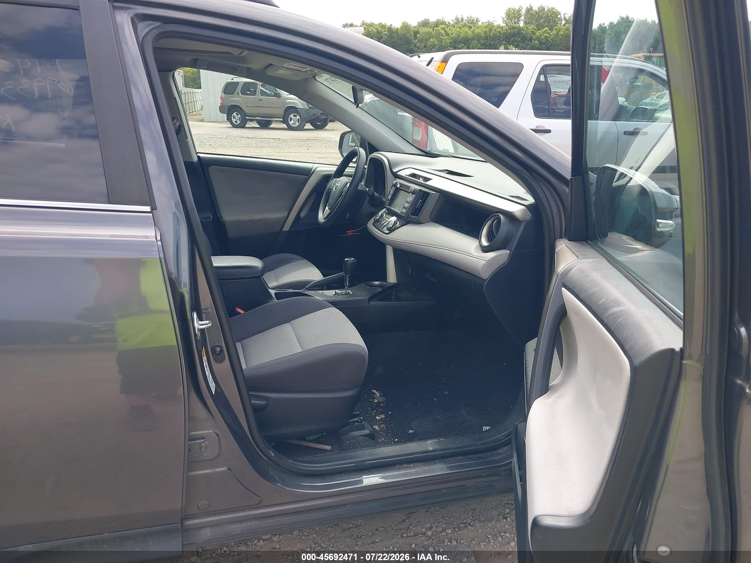 2015 Toyota Rav4 Xle Gray vin: 2T3RFREV6FW351370