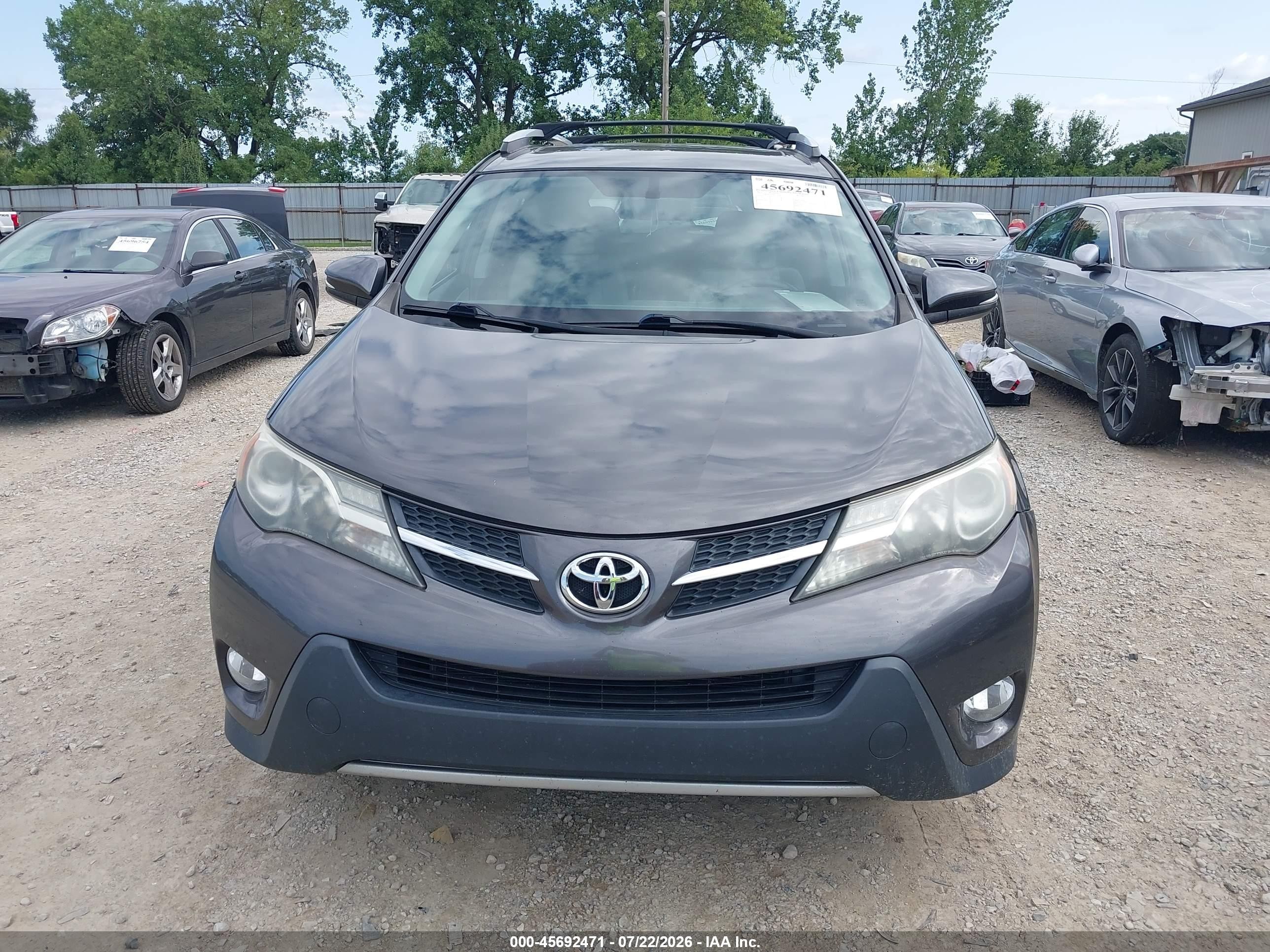 2015 Toyota Rav4 Xle Gray vin: 2T3RFREV6FW351370