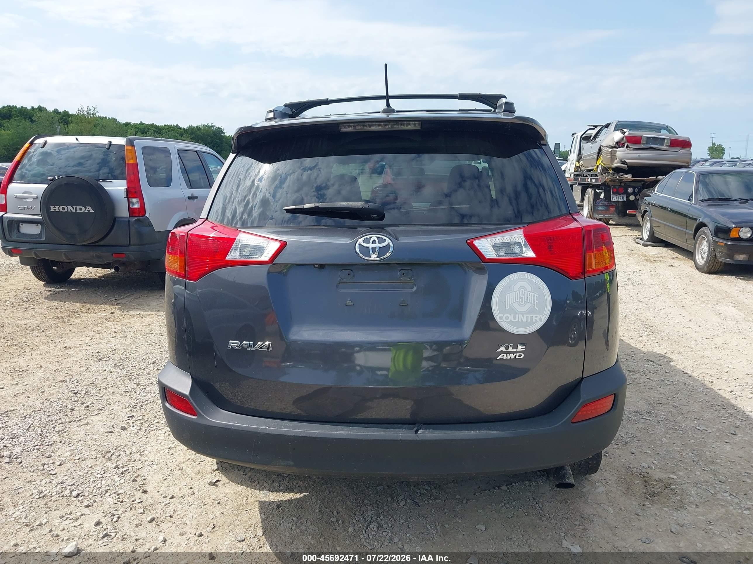 2015 Toyota Rav4 Xle Gray vin: 2T3RFREV6FW351370