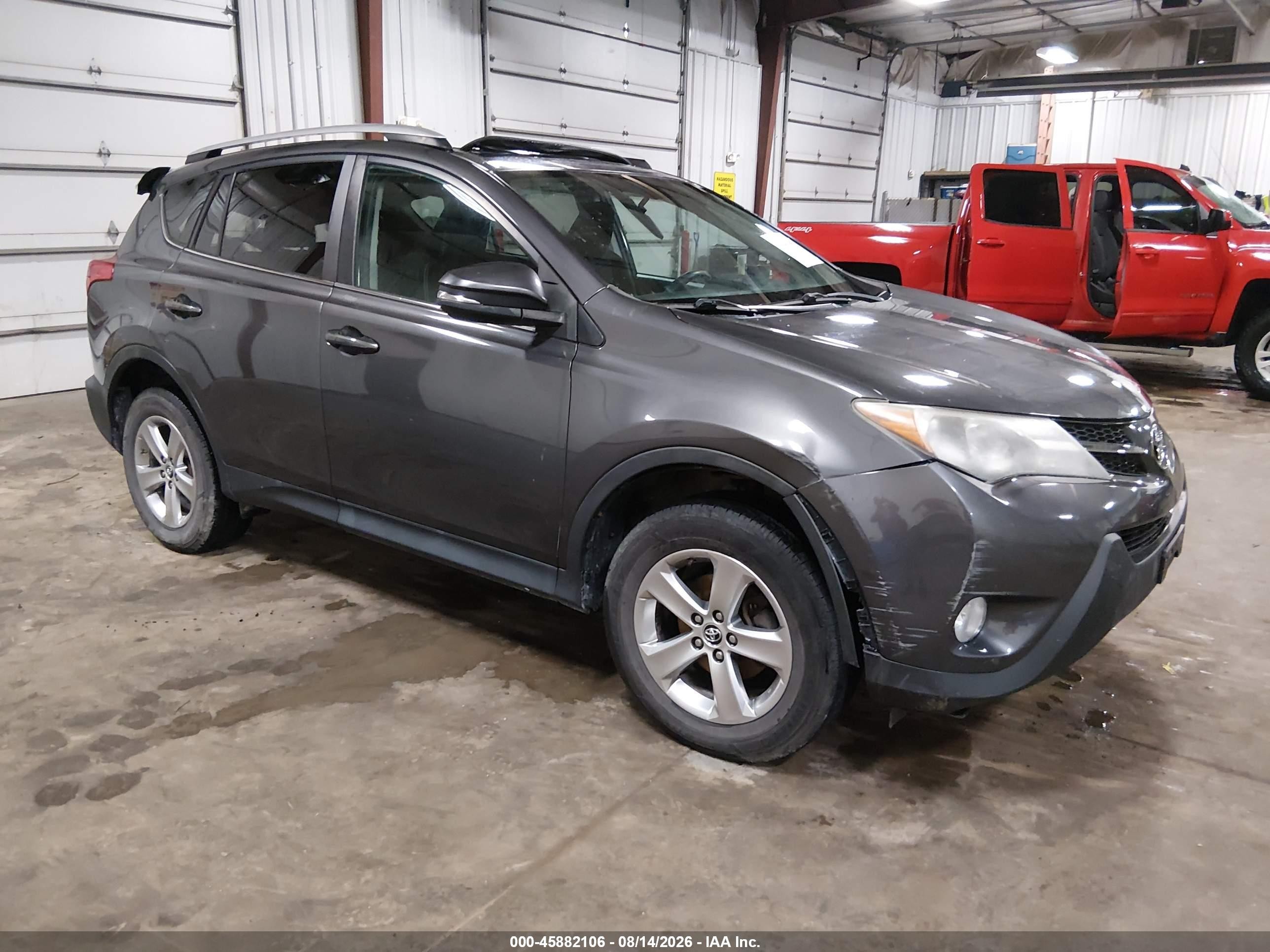 2015 Toyota Rav4 Xle Gray vin: 2T3RFREV6FW404374