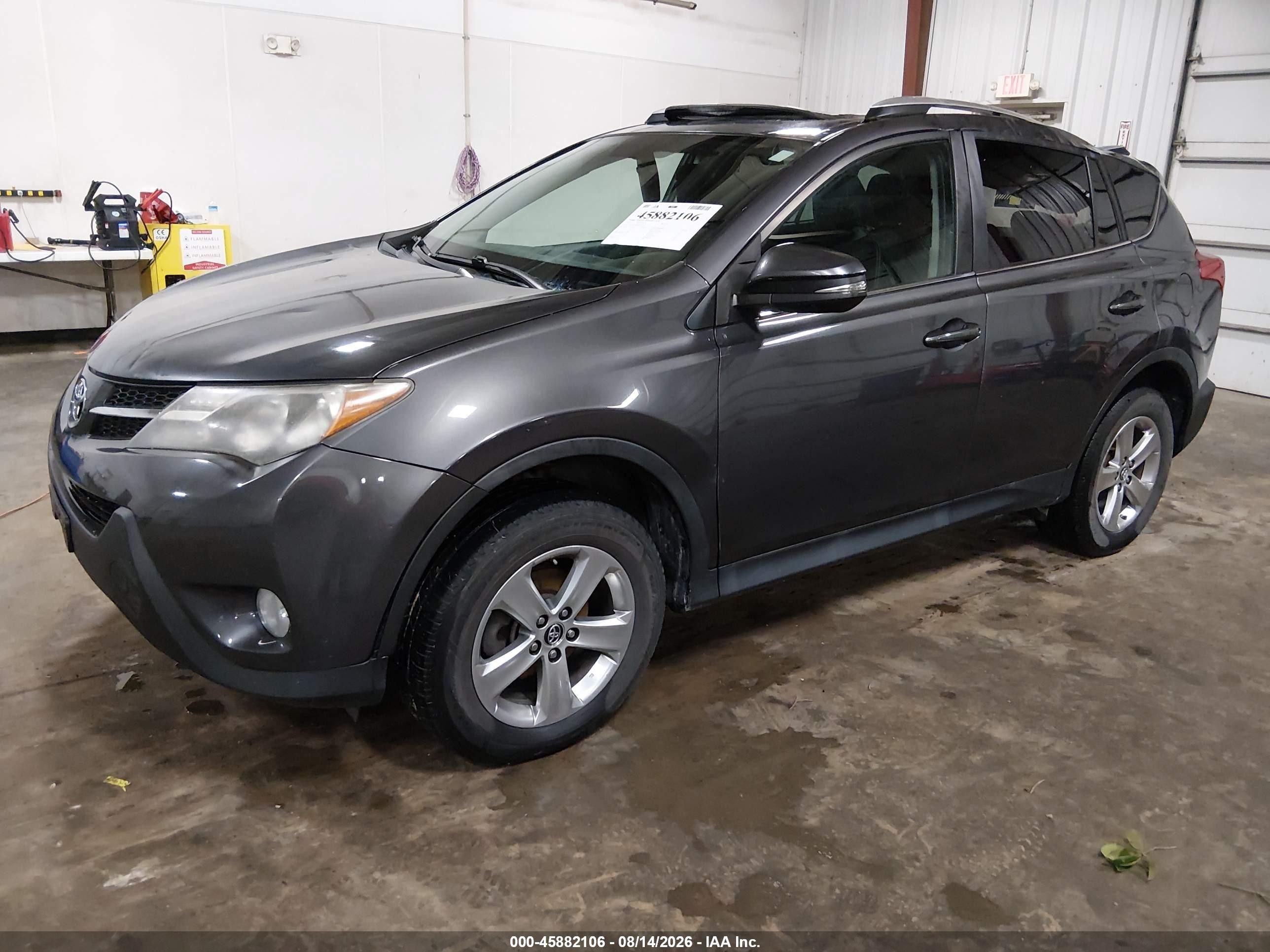 2015 Toyota Rav4 Xle Gray vin: 2T3RFREV6FW404374