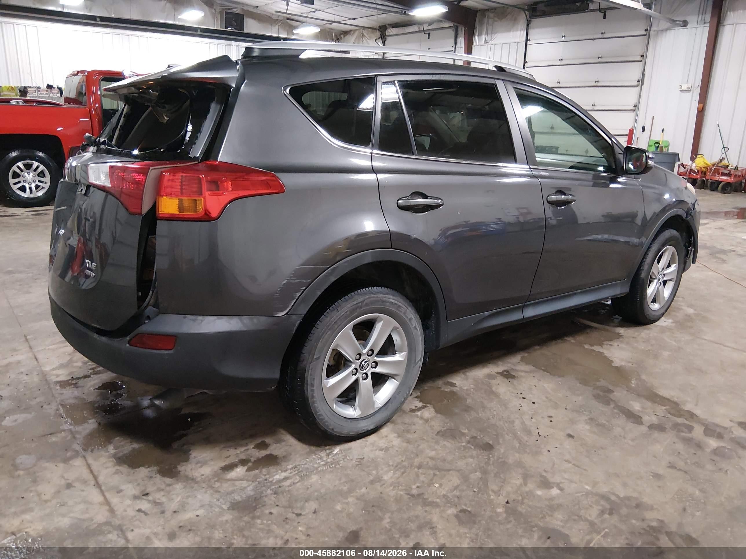 2015 Toyota Rav4 Xle Gray vin: 2T3RFREV6FW404374