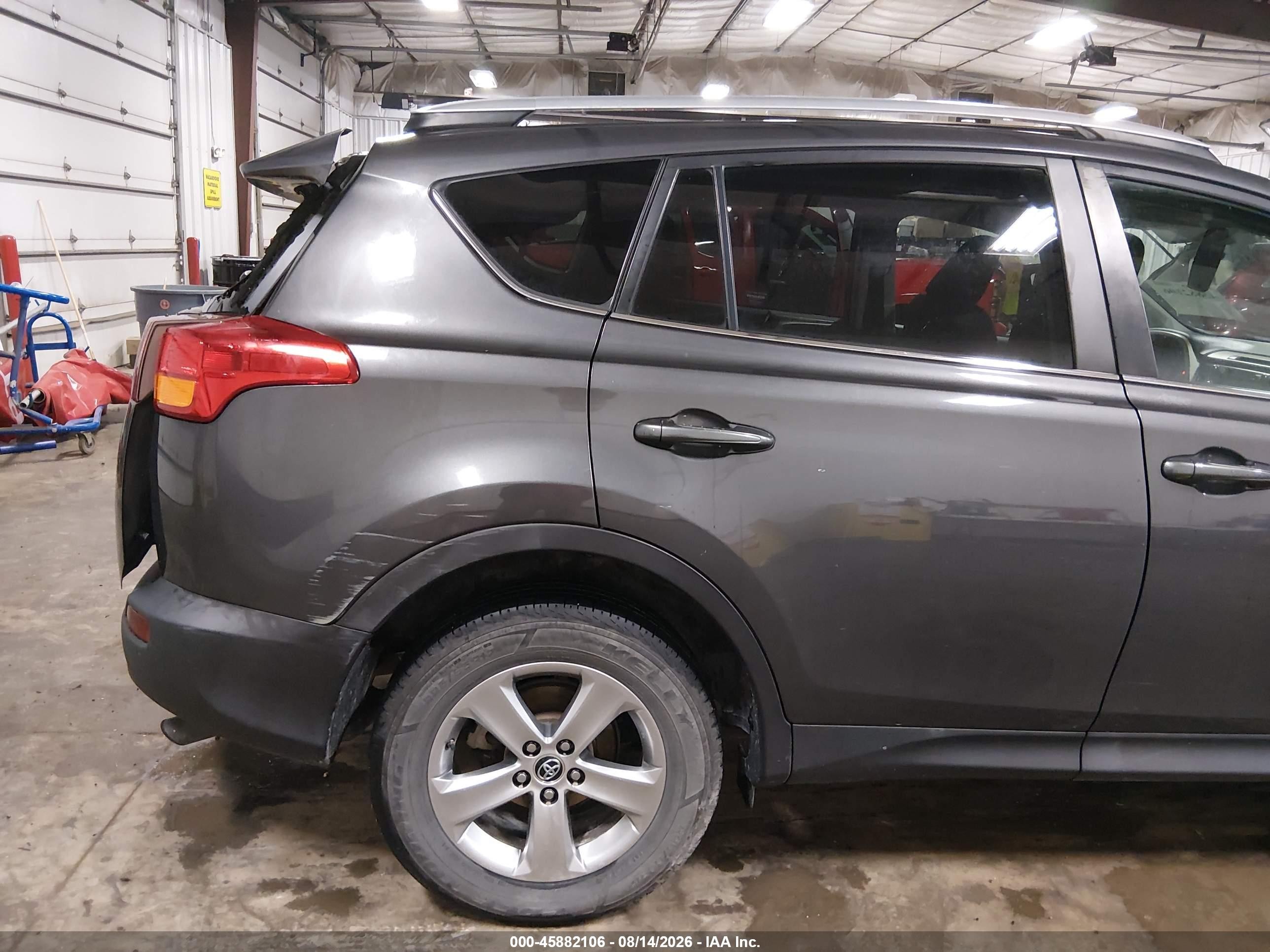 2015 Toyota Rav4 Xle Gray vin: 2T3RFREV6FW404374