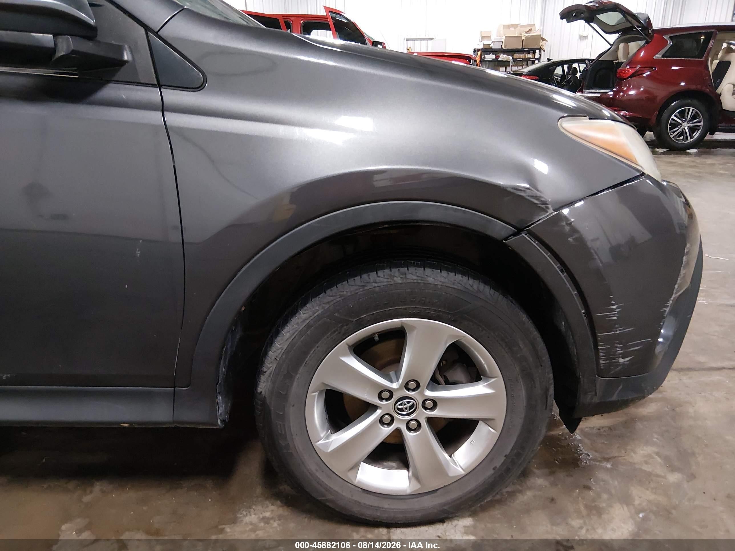 2015 Toyota Rav4 Xle Gray vin: 2T3RFREV6FW404374