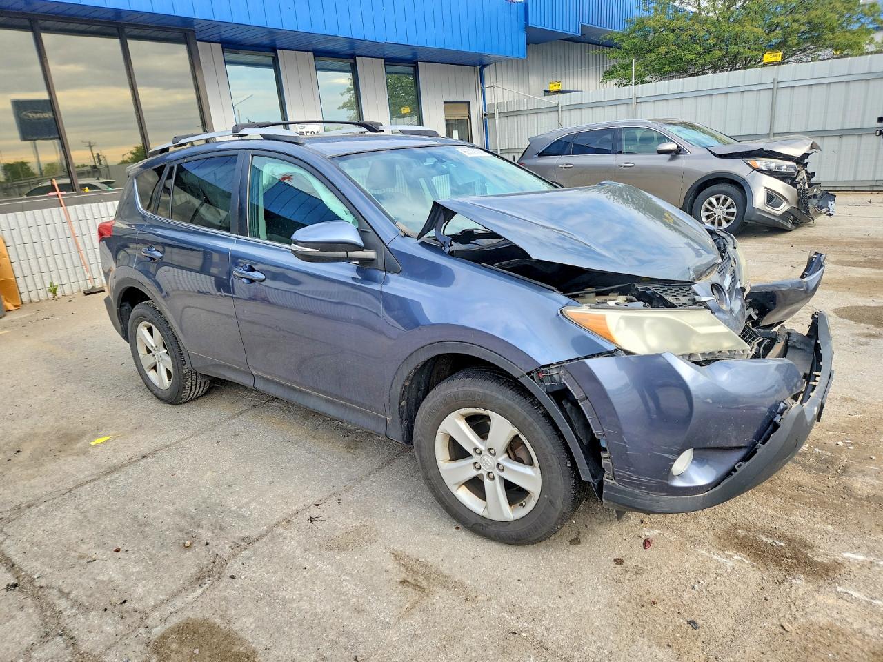 2013 Toyota Rav4 Xle Blue vin: 2T3RFREV7DW033562