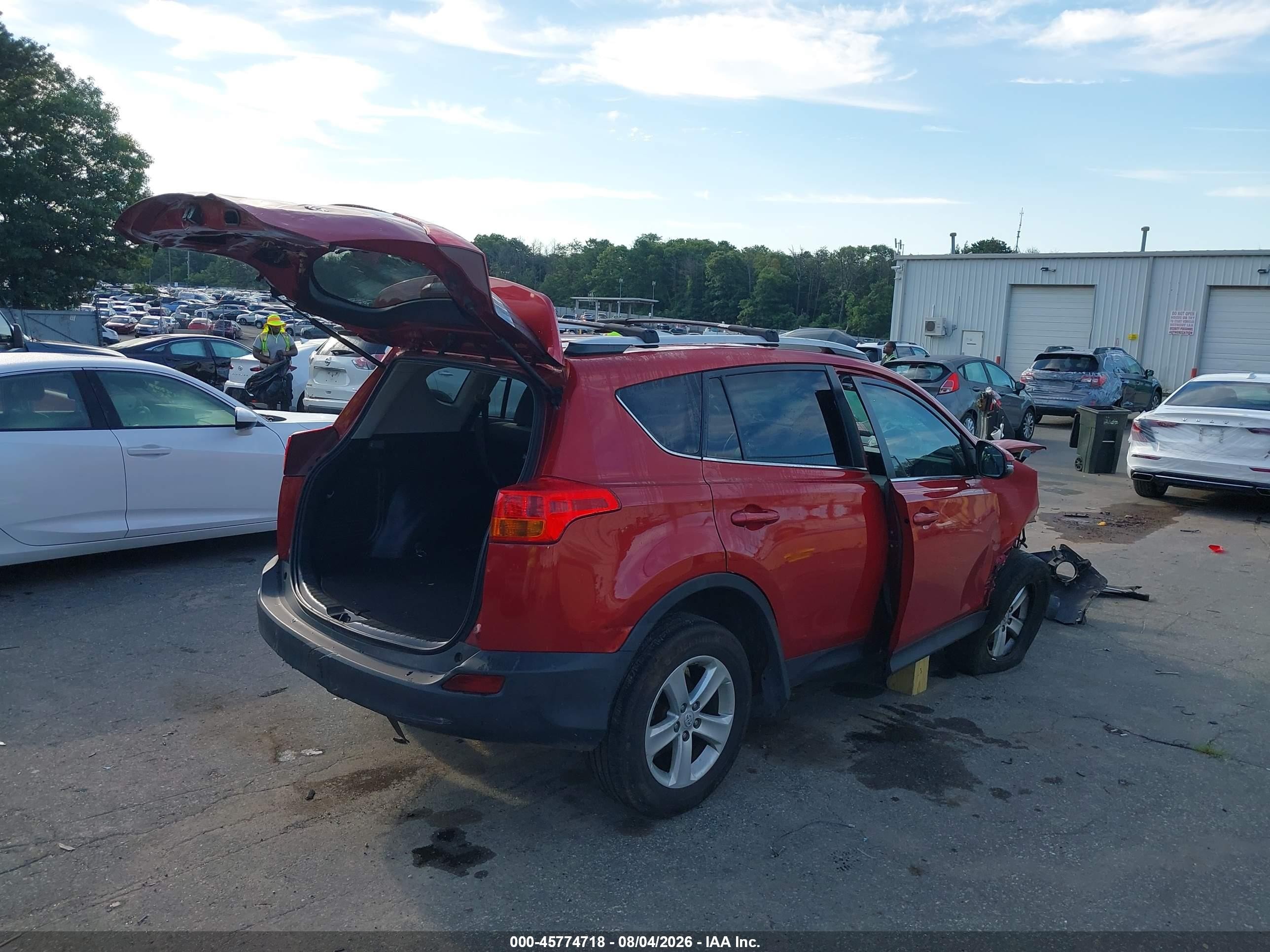 2013 Toyota Rav4 Xle Red vin: 2T3RFREV7DW046571