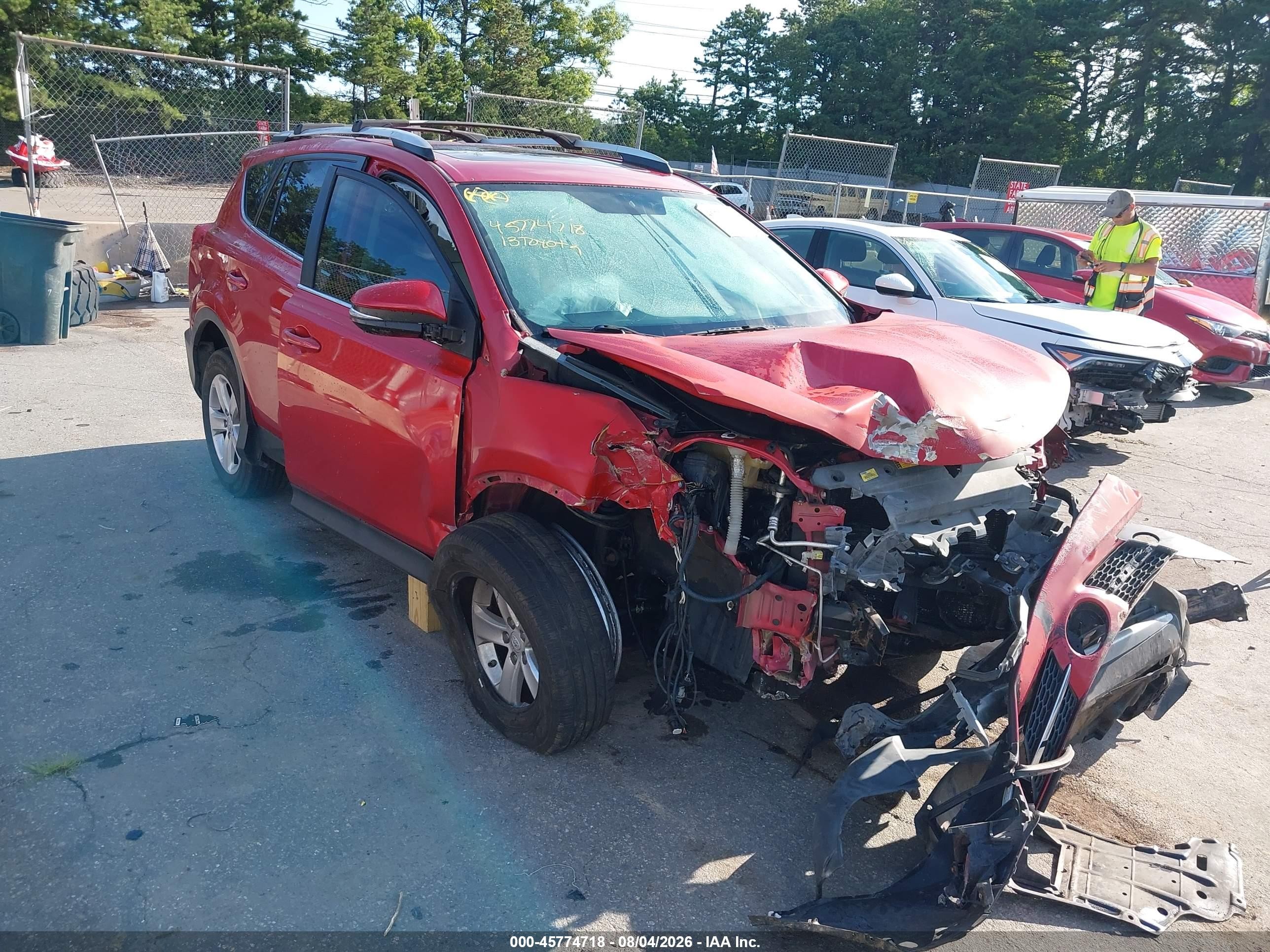 2013 Toyota Rav4 Xle Red vin: 2T3RFREV7DW046571