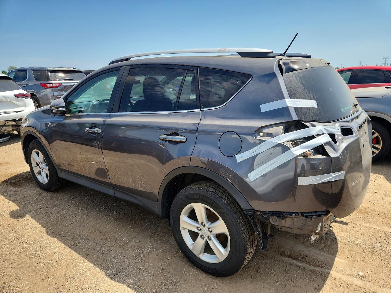 2013 Toyota Rav4 Xle Gray vin: 2T3RFREV7DW063256
