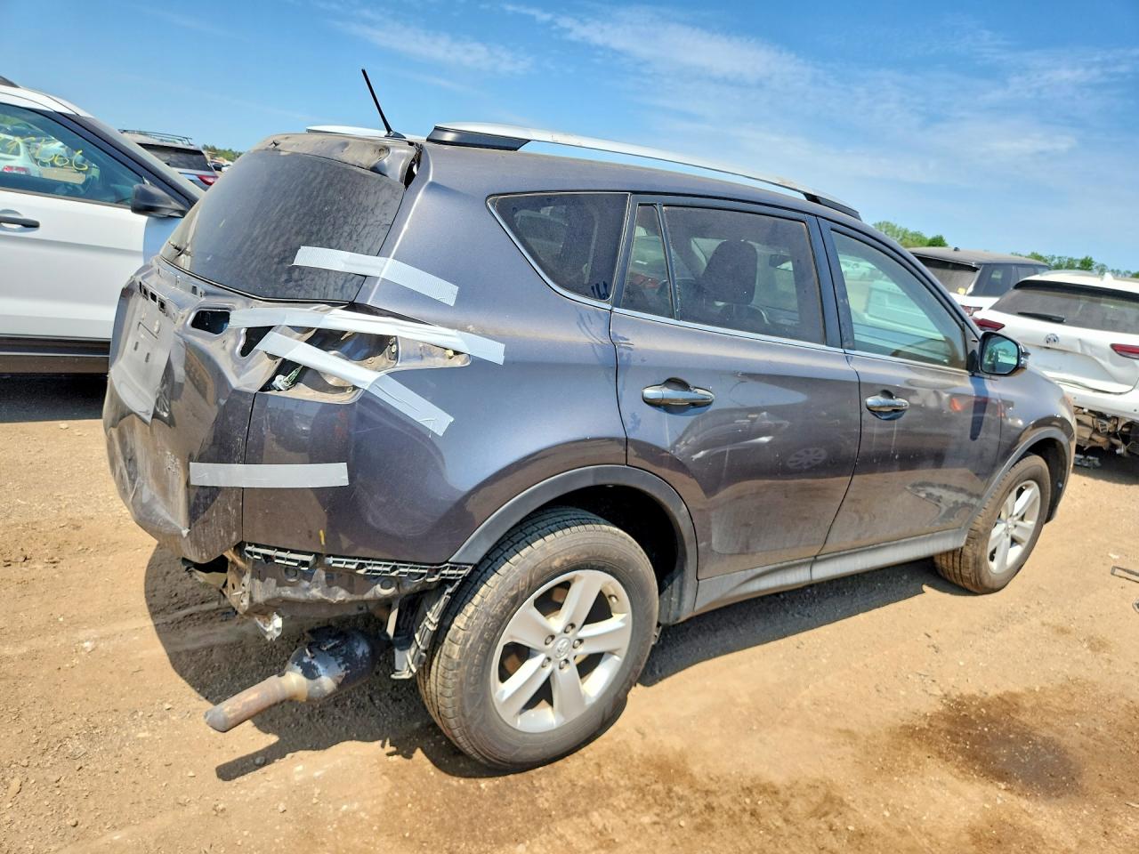 2013 Toyota Rav4 Xle Gray vin: 2T3RFREV7DW063256