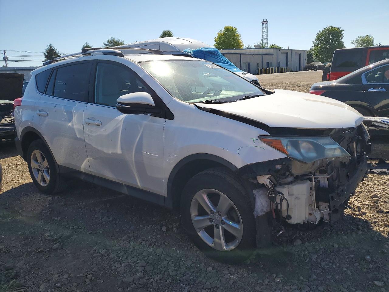 2013 Toyota Rav4 Xle White vin: 2T3RFREV7DW122693