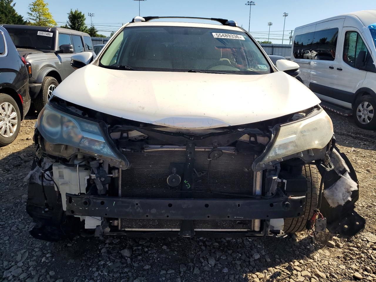2013 Toyota Rav4 Xle White vin: 2T3RFREV7DW122693