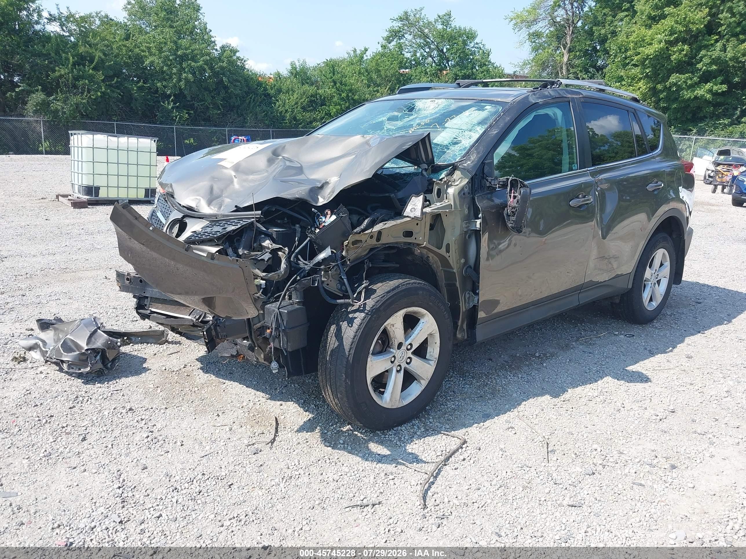 2014 Toyota Rav4 Xle Brown vin: 2T3RFREV7EW151385