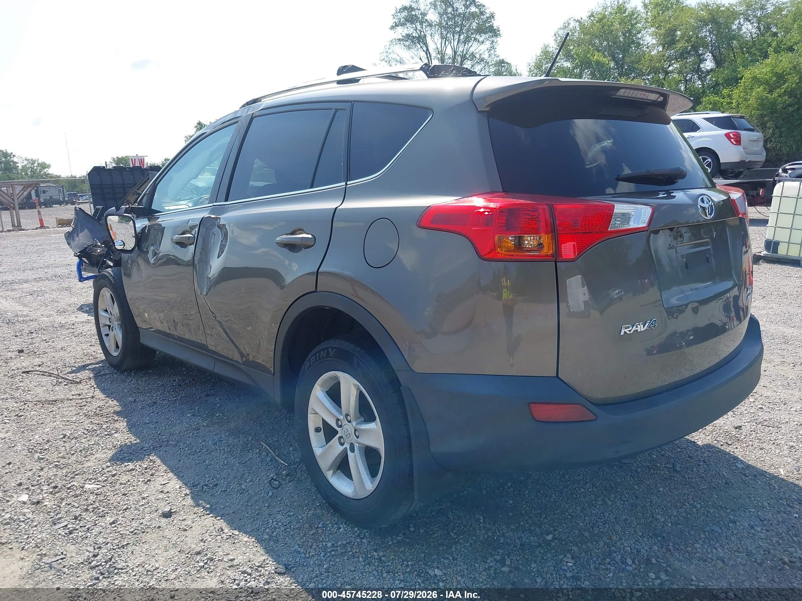 2014 Toyota Rav4 Xle Brown vin: 2T3RFREV7EW151385