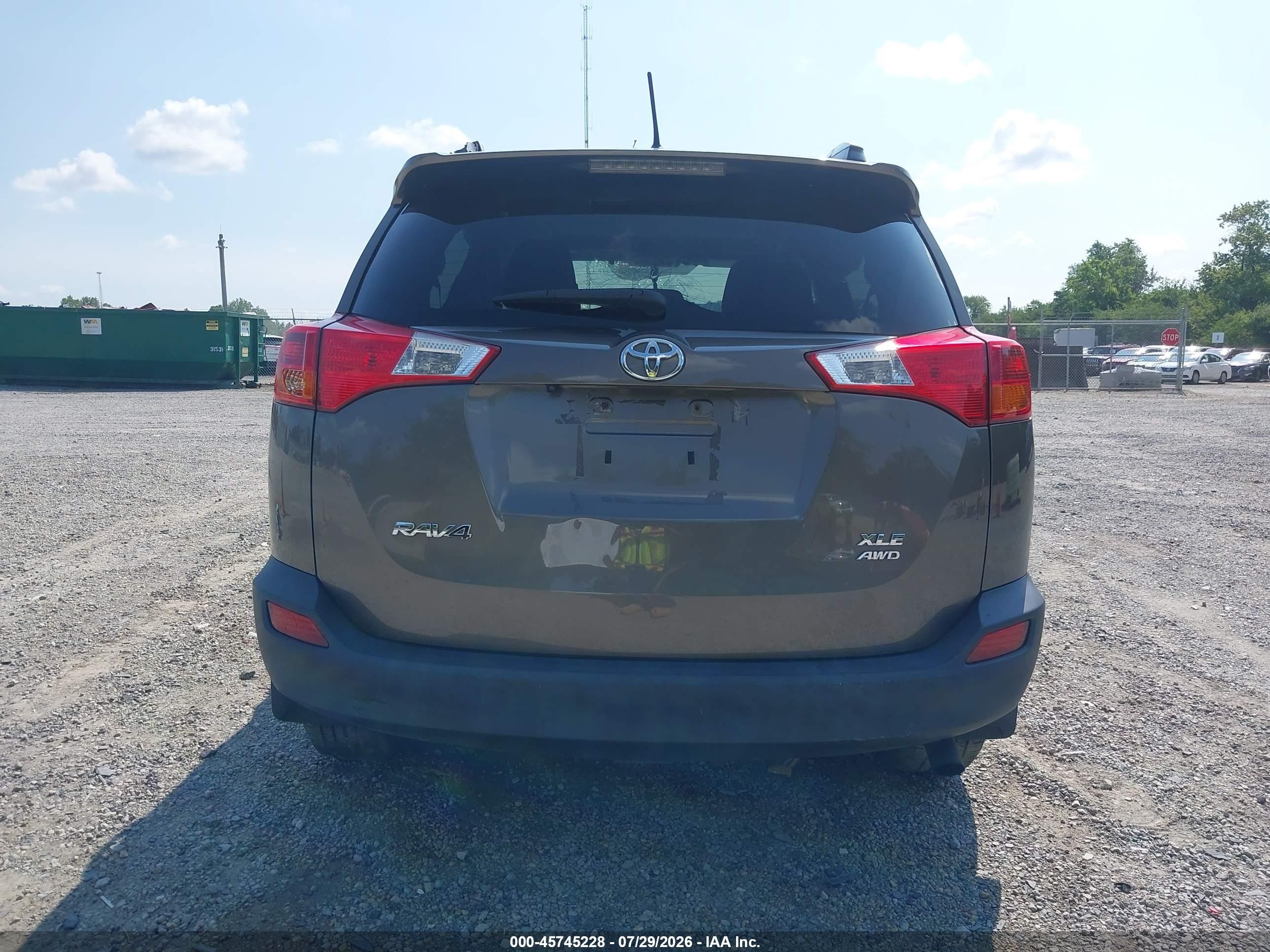 2014 Toyota Rav4 Xle Brown vin: 2T3RFREV7EW151385