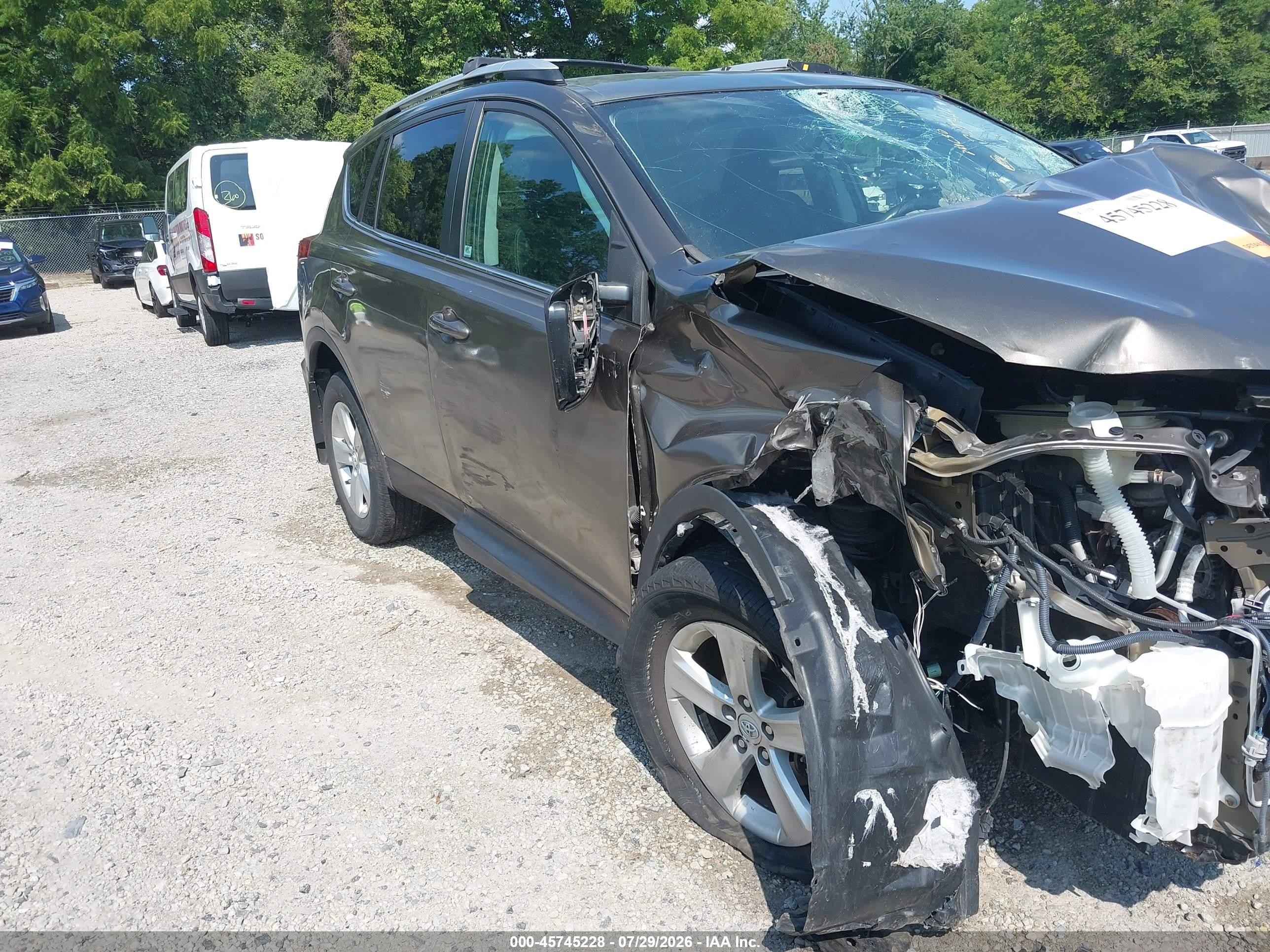 2014 Toyota Rav4 Xle Brown vin: 2T3RFREV7EW151385