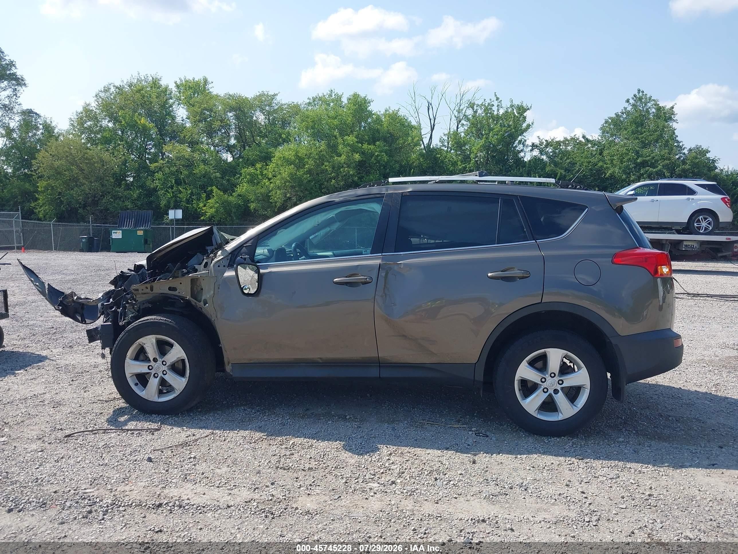 2014 Toyota Rav4 Xle Brown vin: 2T3RFREV7EW151385