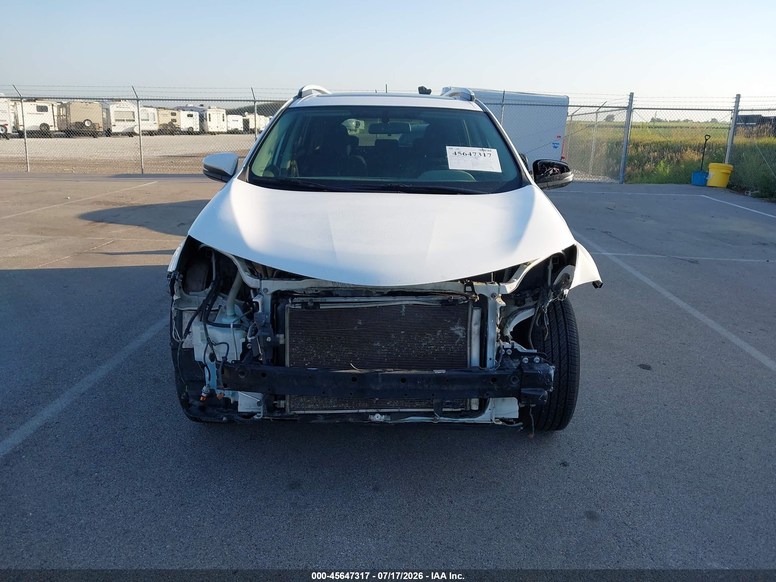 2015 Toyota Rav4 Xle White vin: 2T3RFREV7FW273617