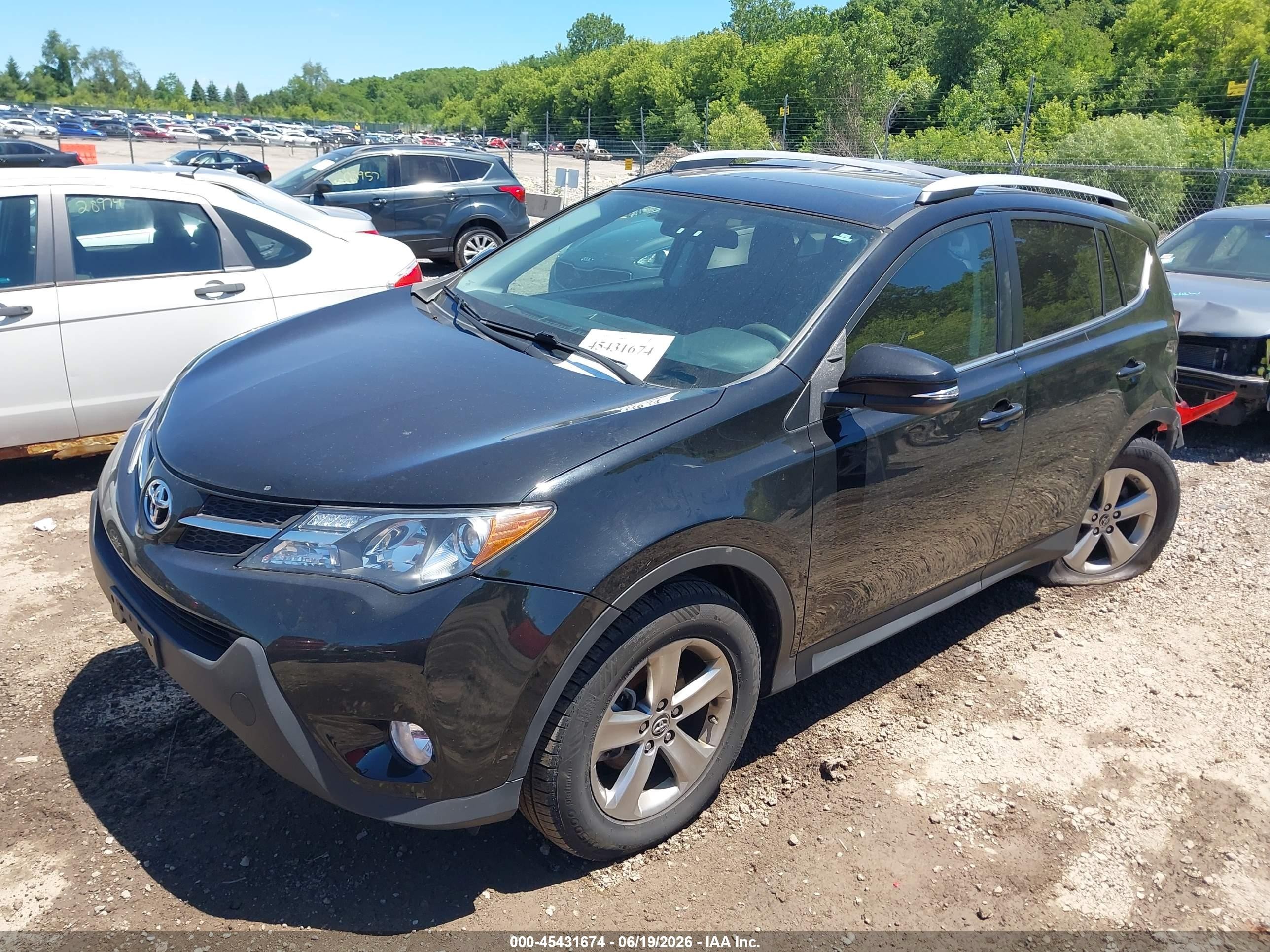 2015 Toyota Rav4 Xle Black vin: 2T3RFREV7FW279241