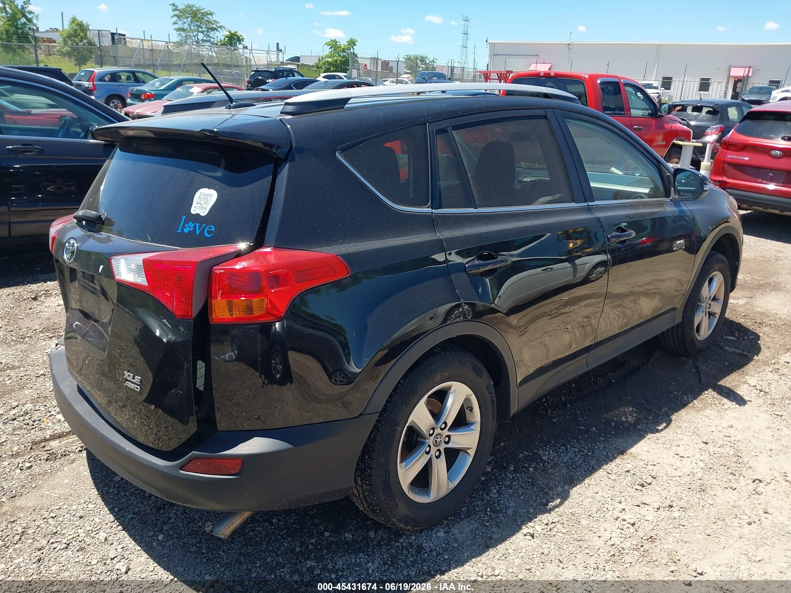 2015 Toyota Rav4 Xle Black vin: 2T3RFREV7FW279241