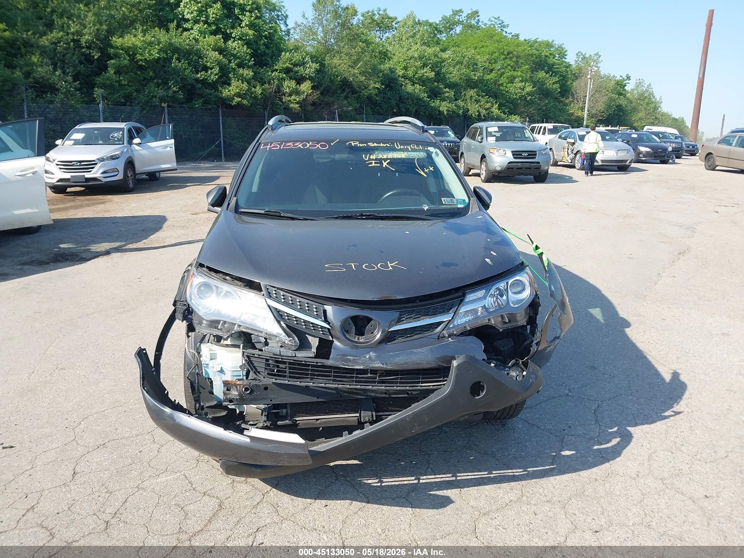 2015 Toyota Rav4 Xle Gray vin: 2T3RFREV7FW282768