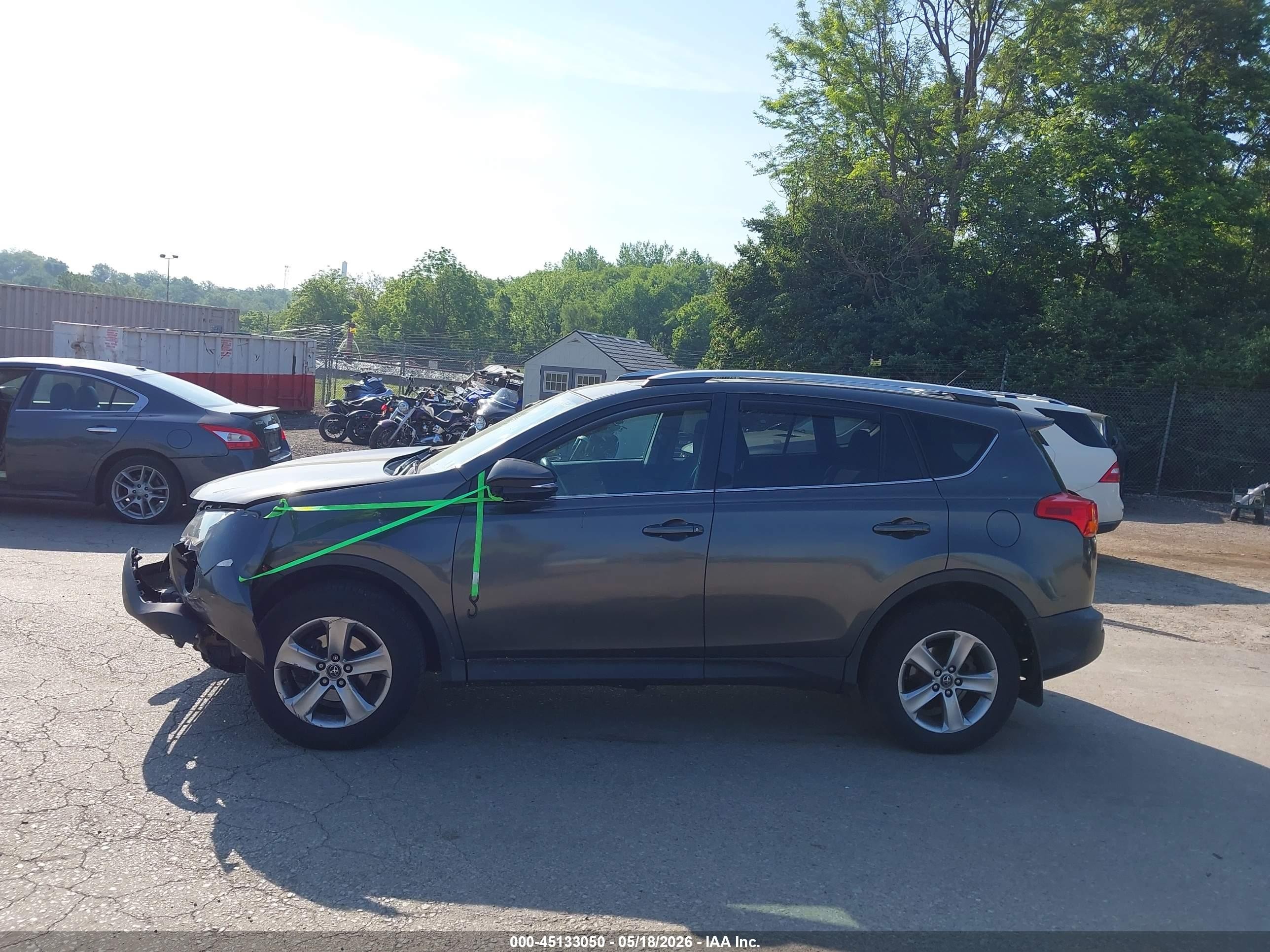 2015 Toyota Rav4 Xle Gray vin: 2T3RFREV7FW282768