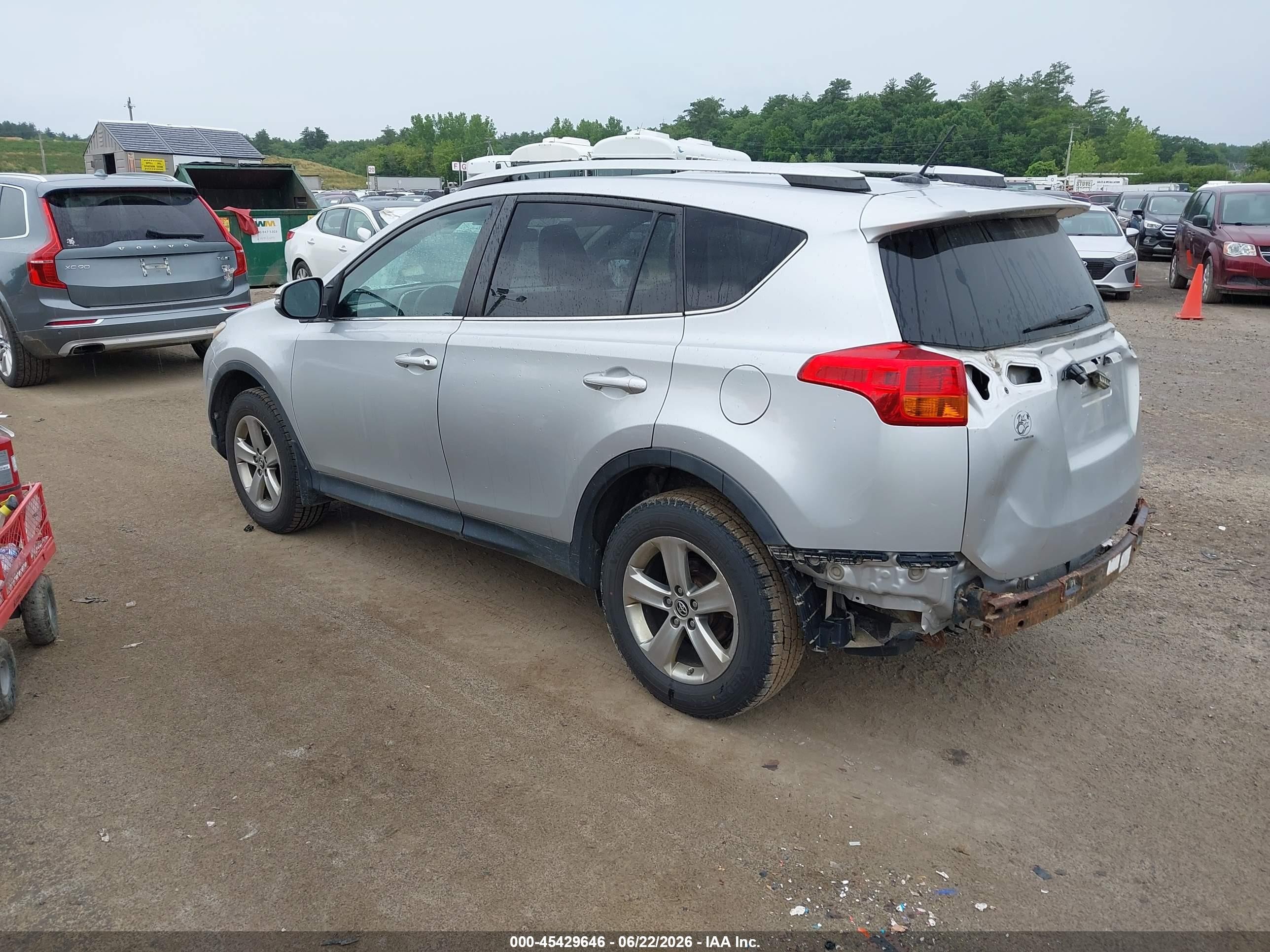 2015 Toyota Rav4 Xle Silver vin: 2T3RFREV7FW350793