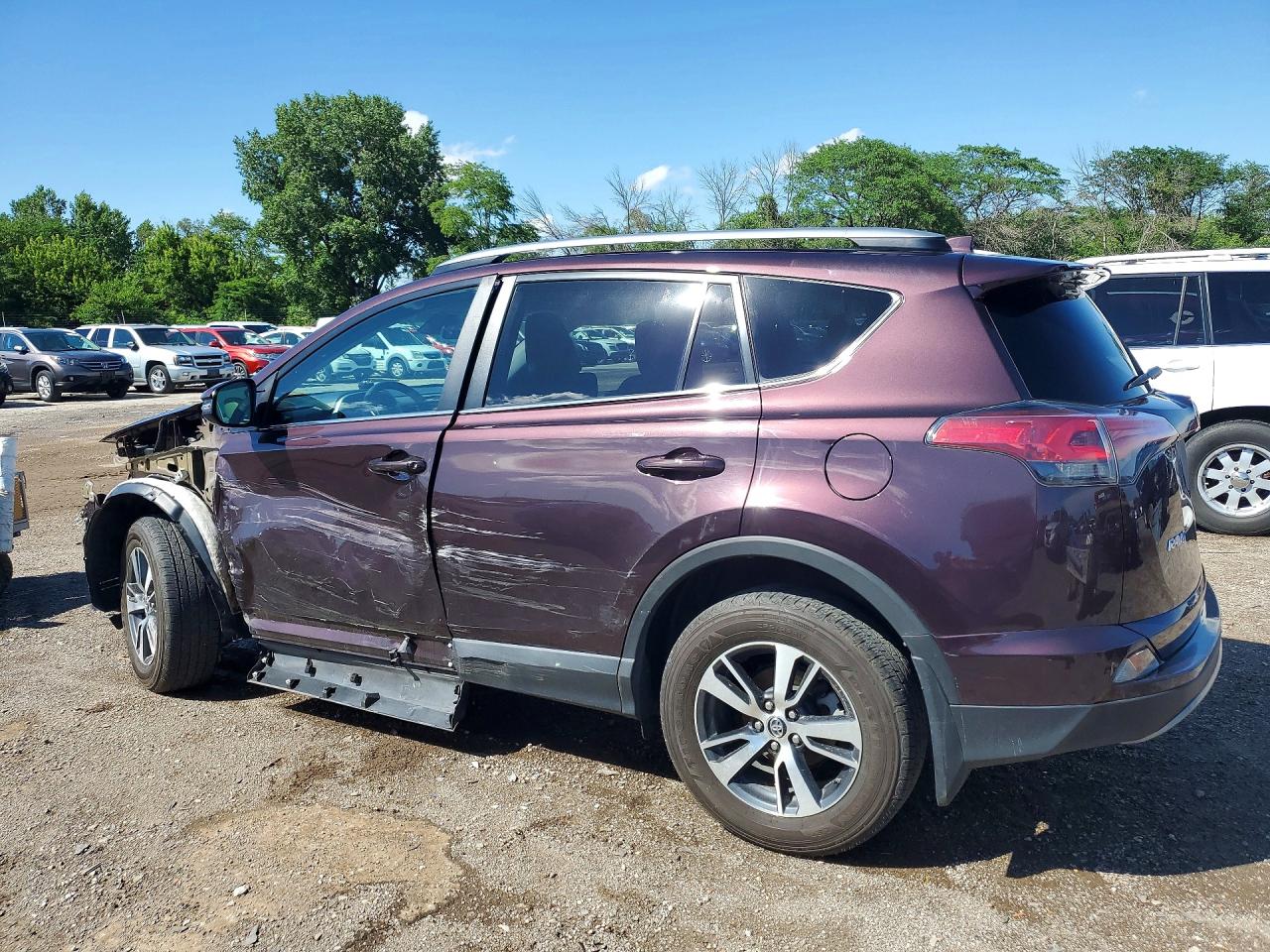 2017 Toyota Rav4 Xle Purple vin: 2T3RFREV7HW684504