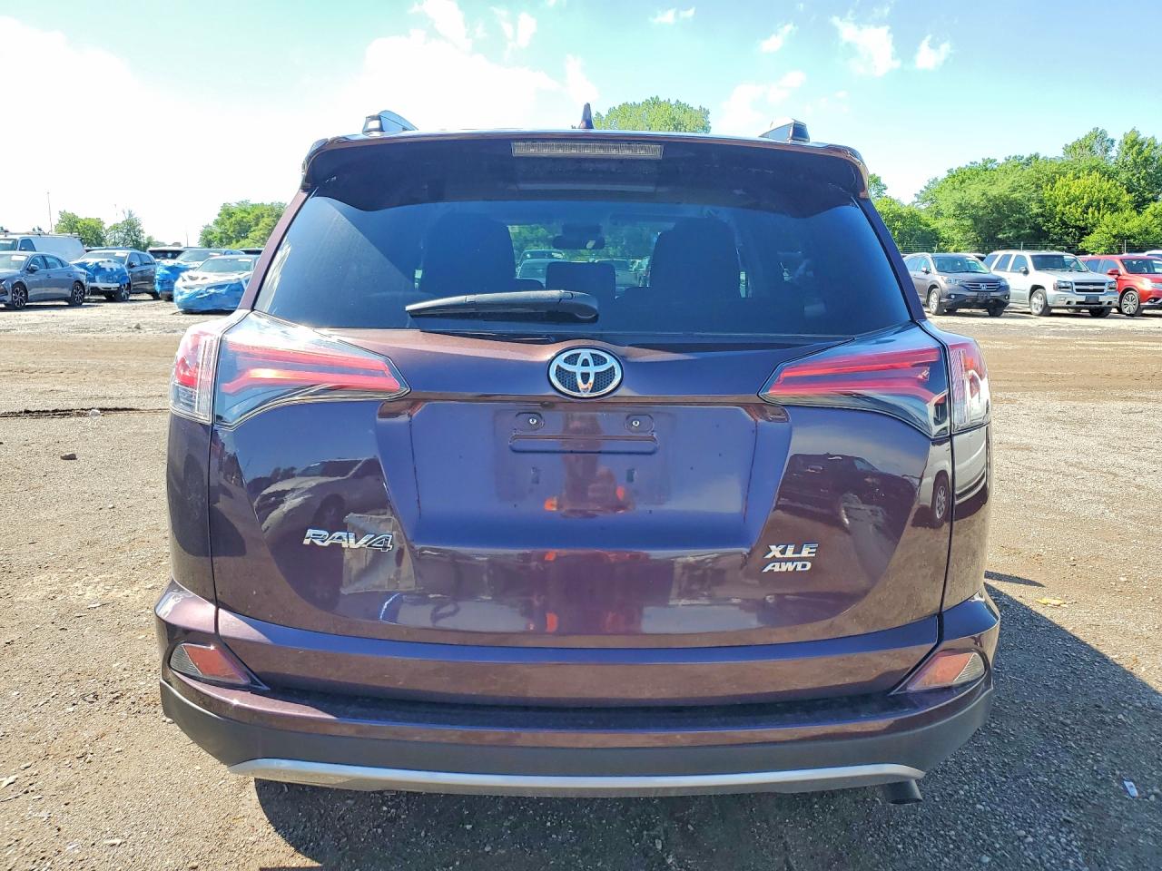 2017 Toyota Rav4 Xle Purple vin: 2T3RFREV7HW684504