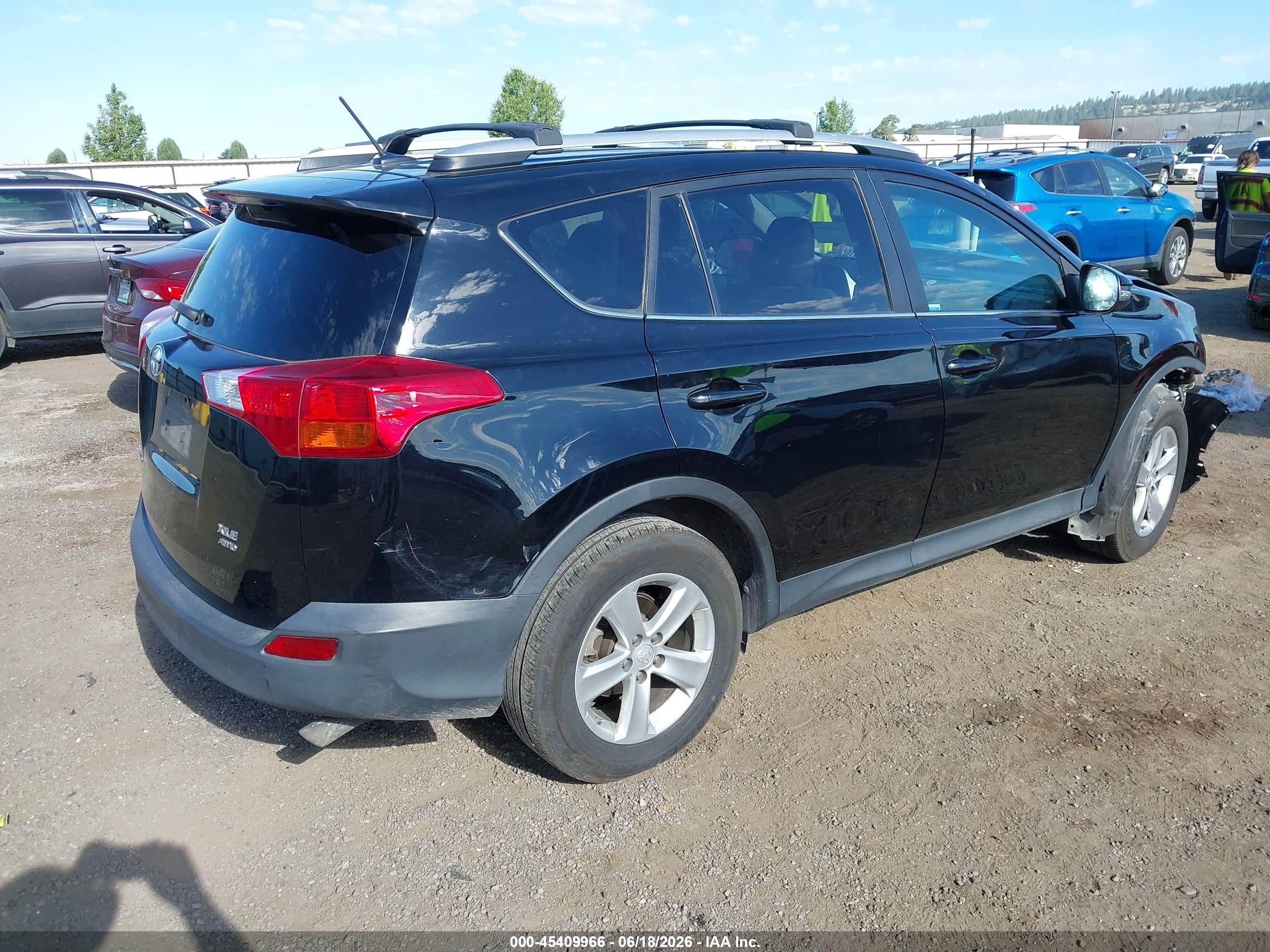 2013 Toyota Rav4 Xle Black vin: 2T3RFREV8DW048006
