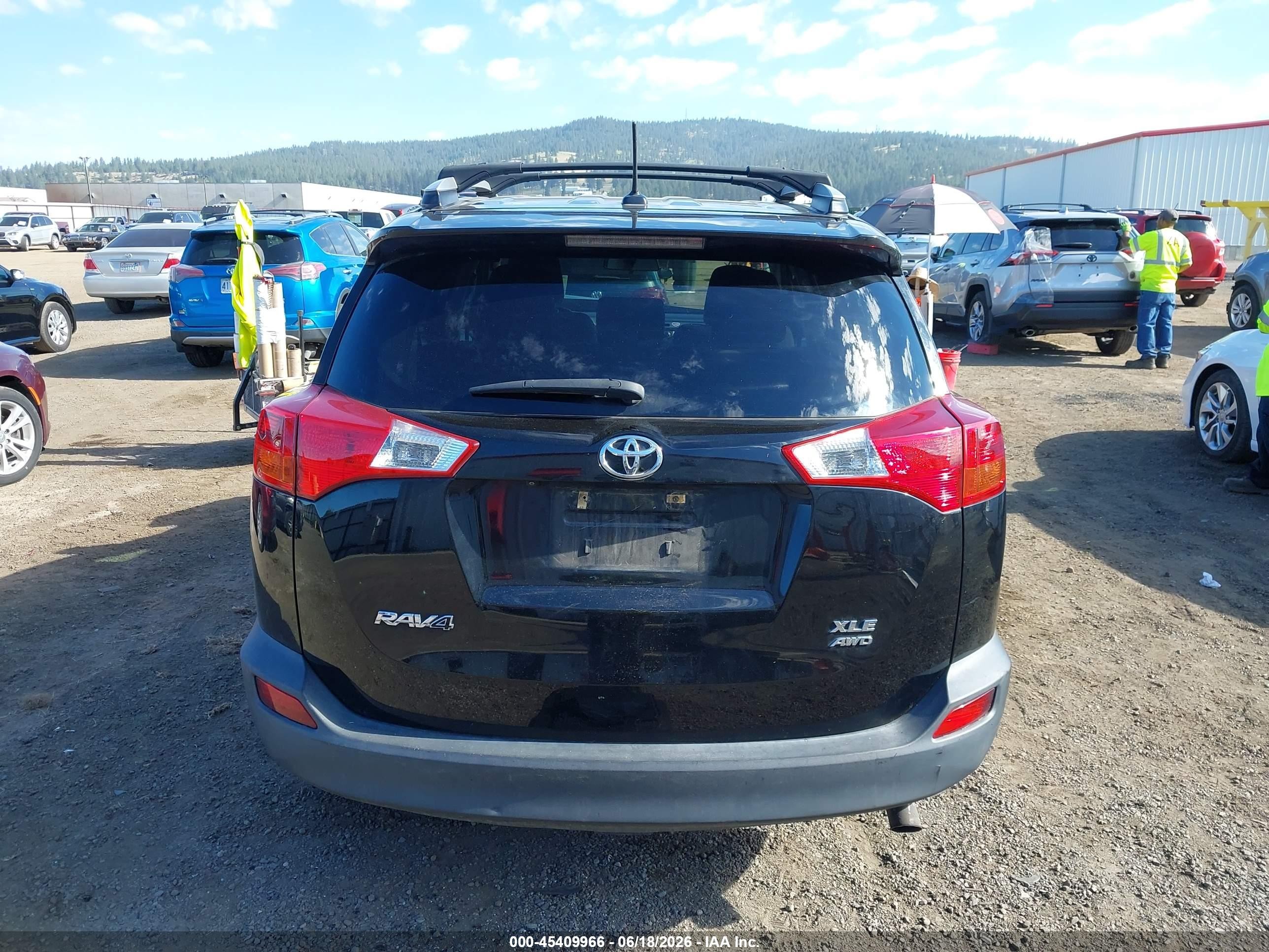 2013 Toyota Rav4 Xle Black vin: 2T3RFREV8DW048006