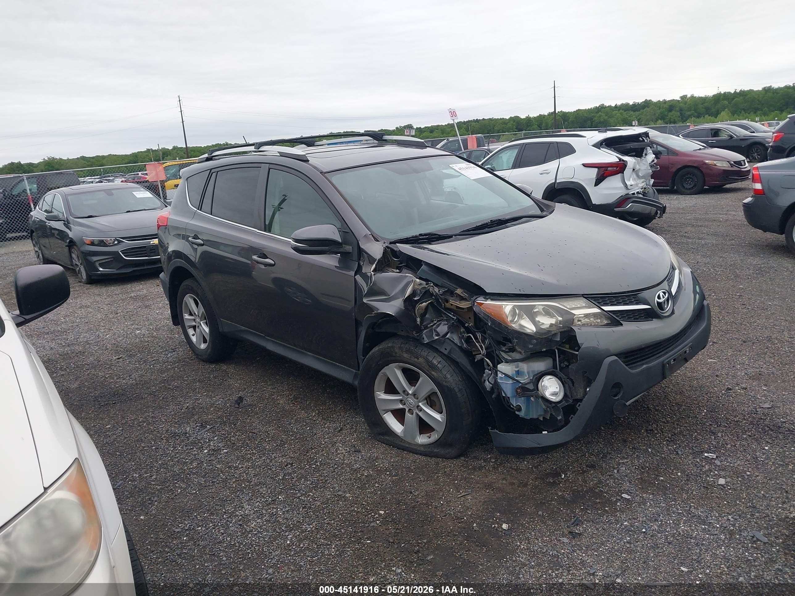 2013 Toyota Rav4 Xle Gray vin: 2T3RFREV8DW064187