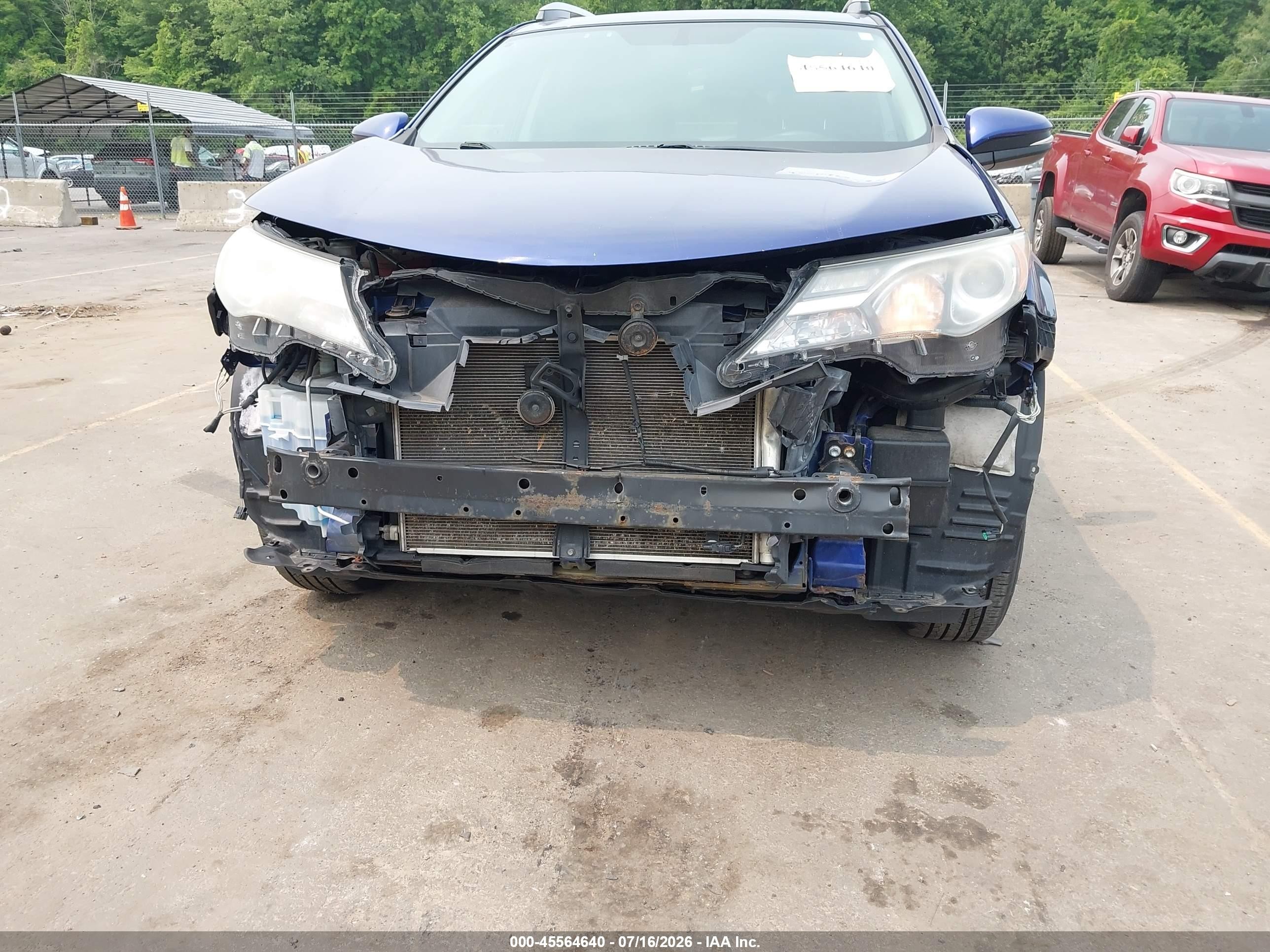 2014 Toyota Rav4 Xle Blue vin: 2T3RFREV8EW156529