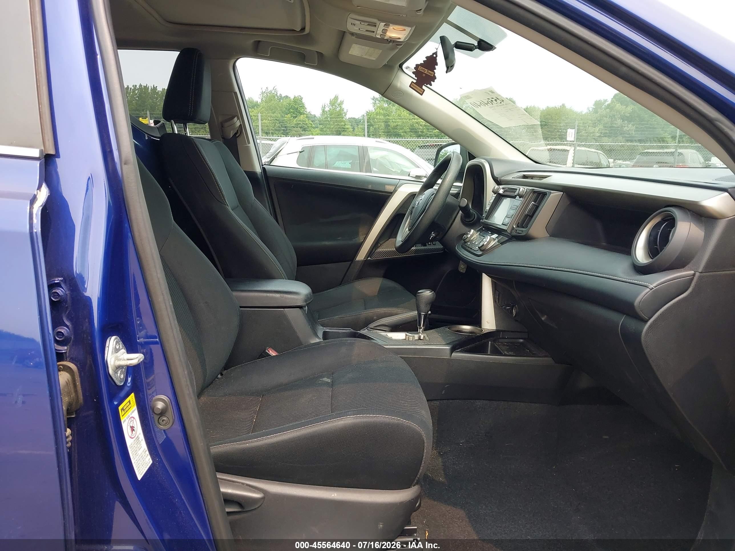 2014 Toyota Rav4 Xle Blue vin: 2T3RFREV8EW156529