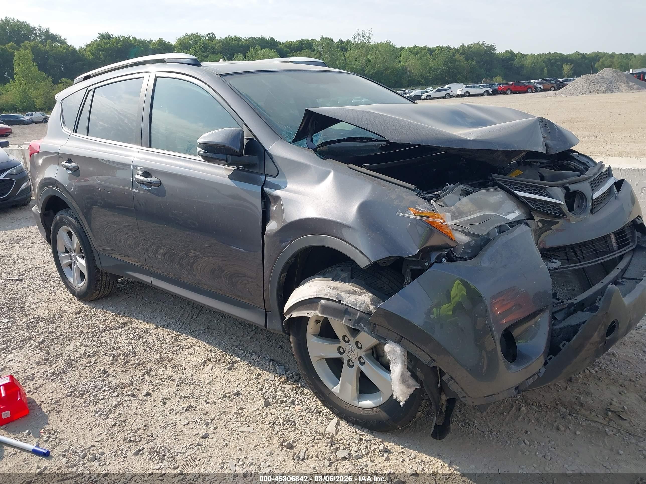 2014 Toyota Rav4 Xle Gray vin: 2T3RFREV8EW173654
