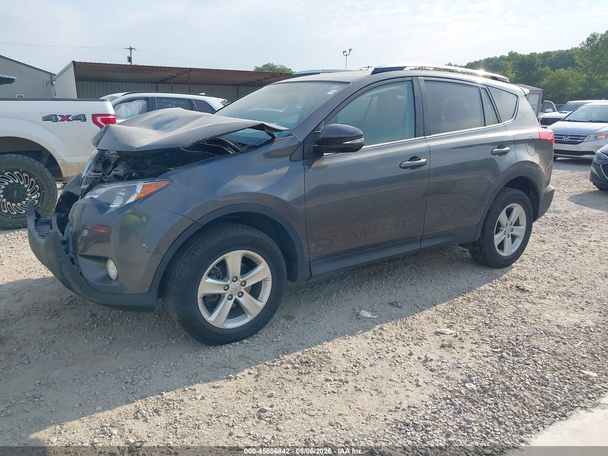 2014 Toyota Rav4 Xle Gray vin: 2T3RFREV8EW173654
