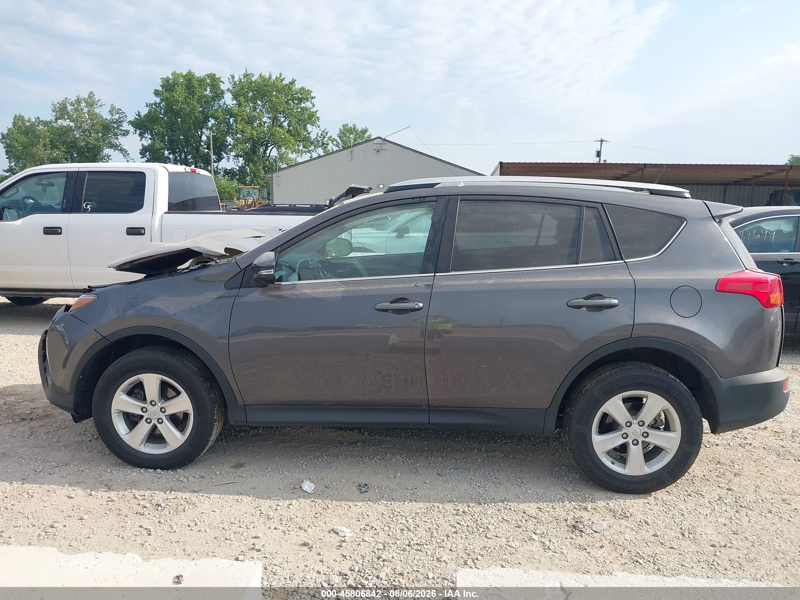 2014 Toyota Rav4 Xle Gray vin: 2T3RFREV8EW173654