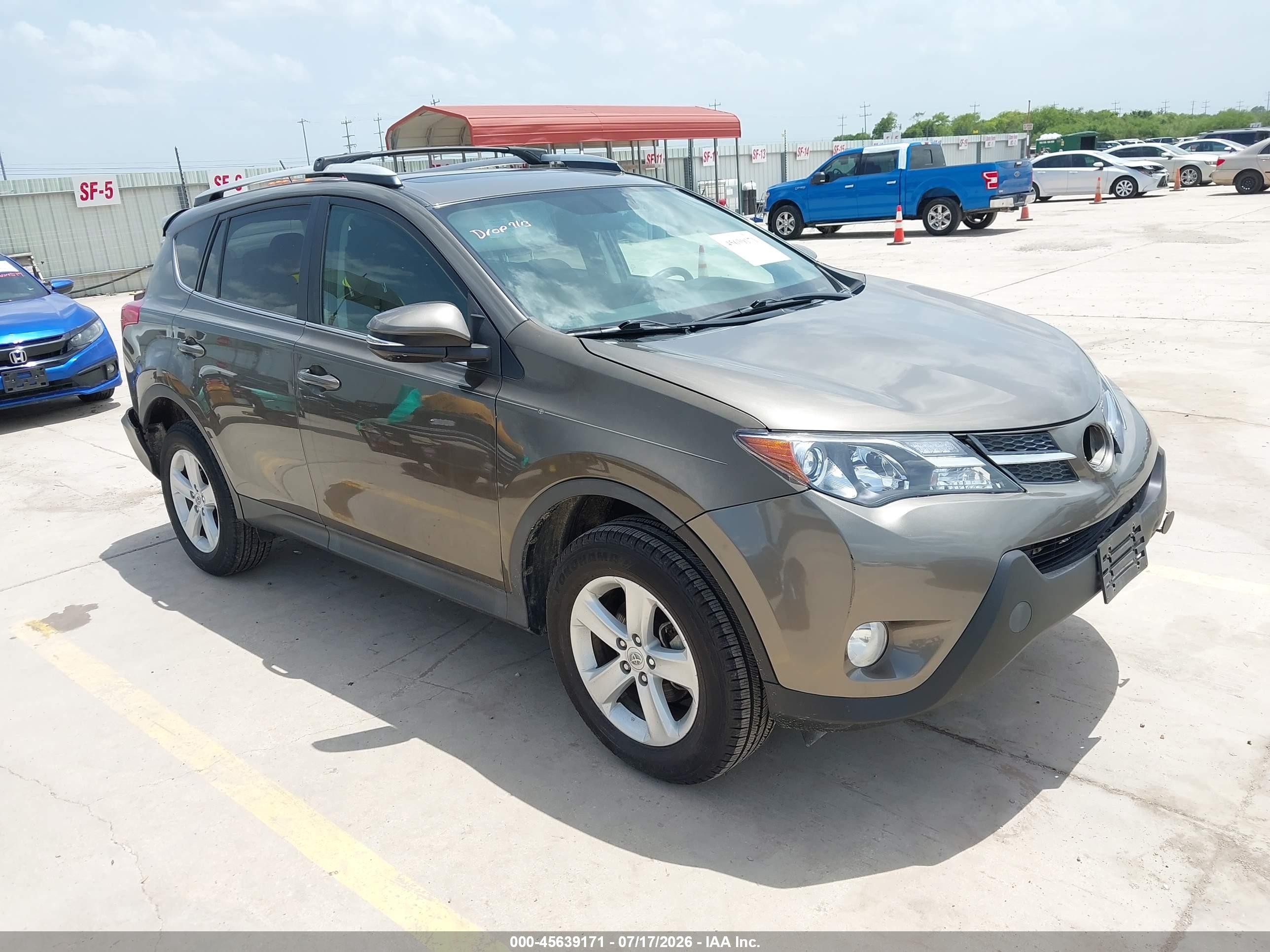 2014 Toyota Rav4 Xle Серый vin: 2T3RFREV8EW202327