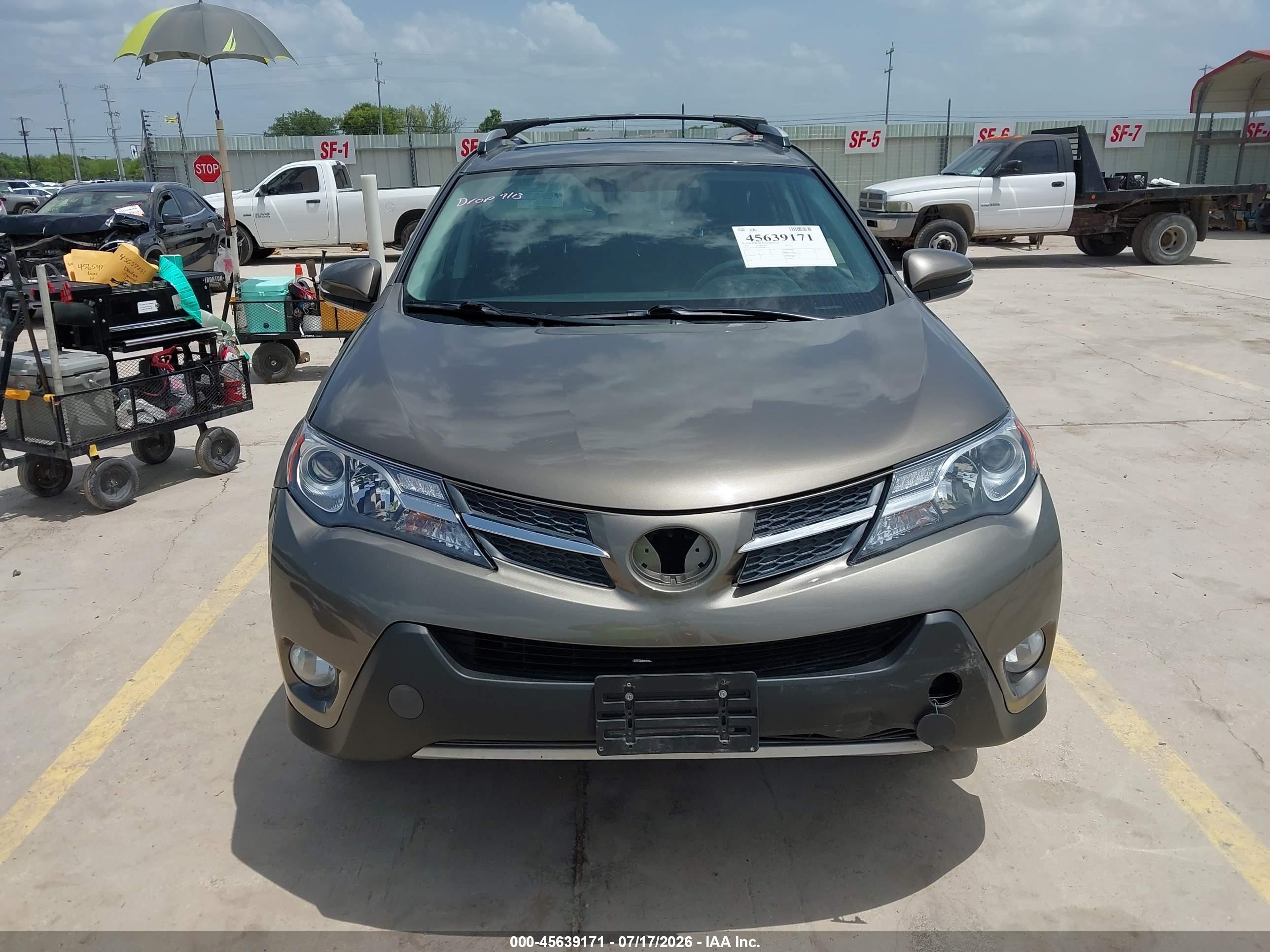 2014 Toyota Rav4 Xle Серый vin: 2T3RFREV8EW202327