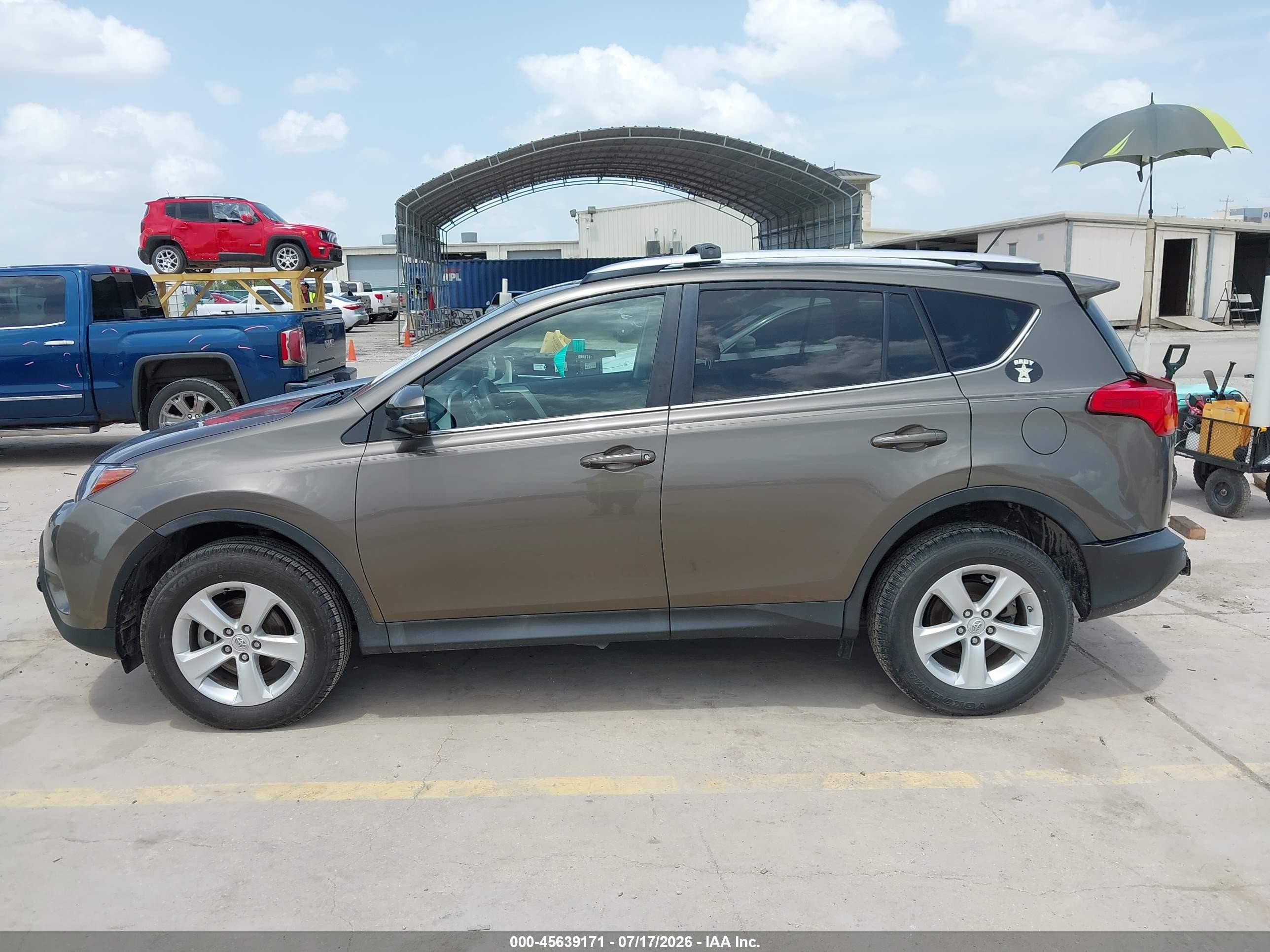 2014 Toyota Rav4 Xle Серый vin: 2T3RFREV8EW202327