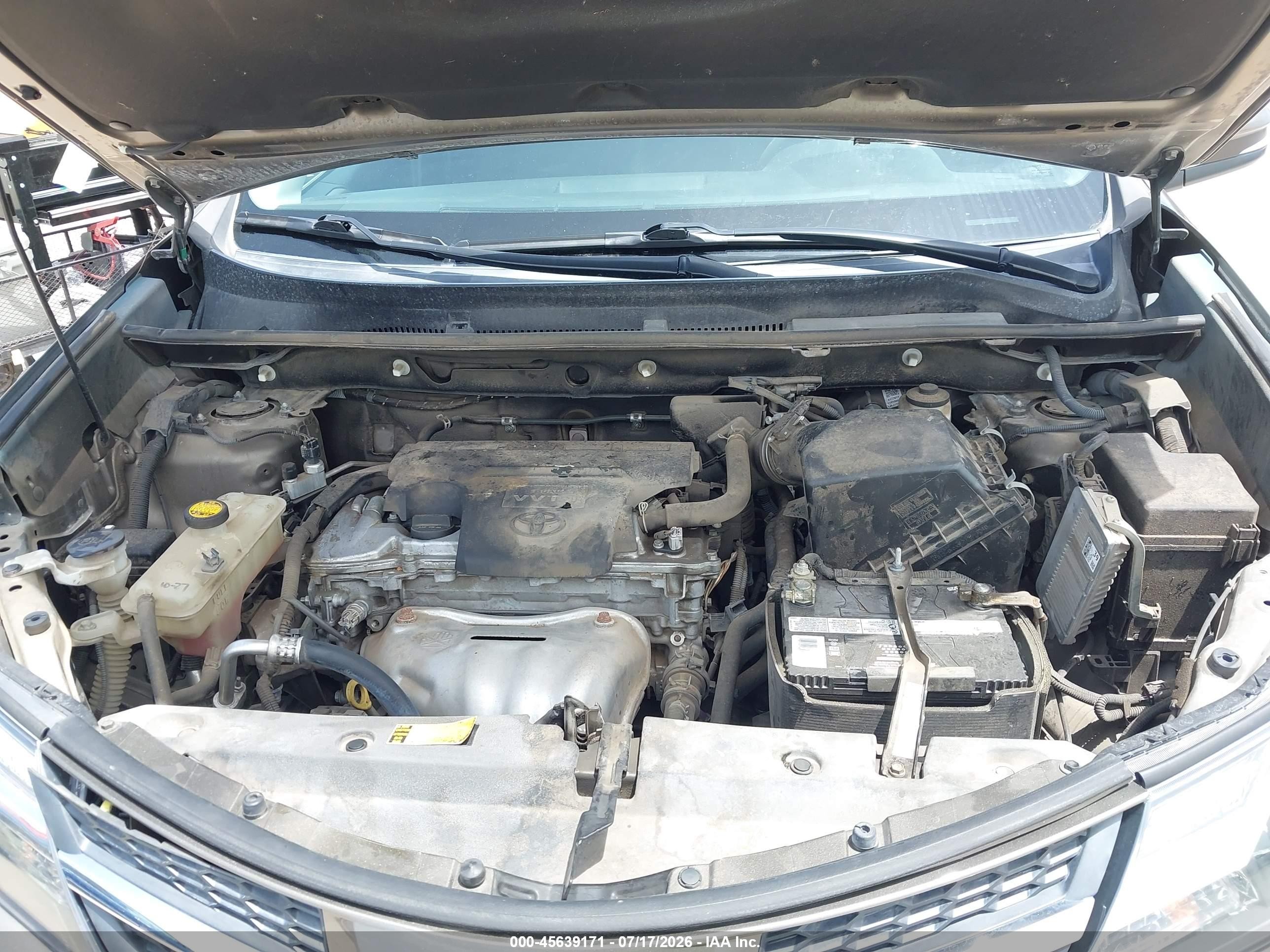 2014 Toyota Rav4 Xle Серый vin: 2T3RFREV8EW202327