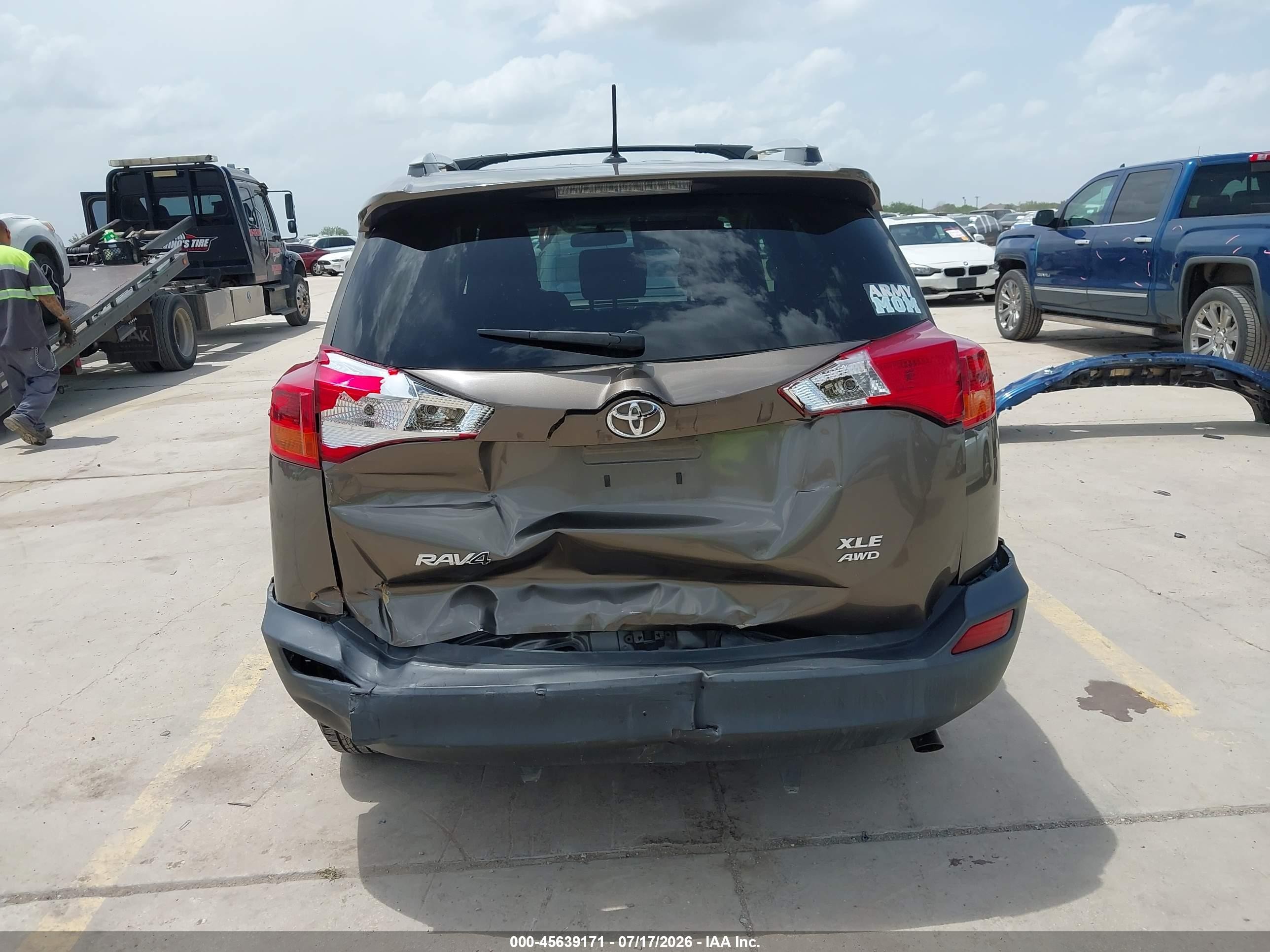 2014 Toyota Rav4 Xle Серый vin: 2T3RFREV8EW202327