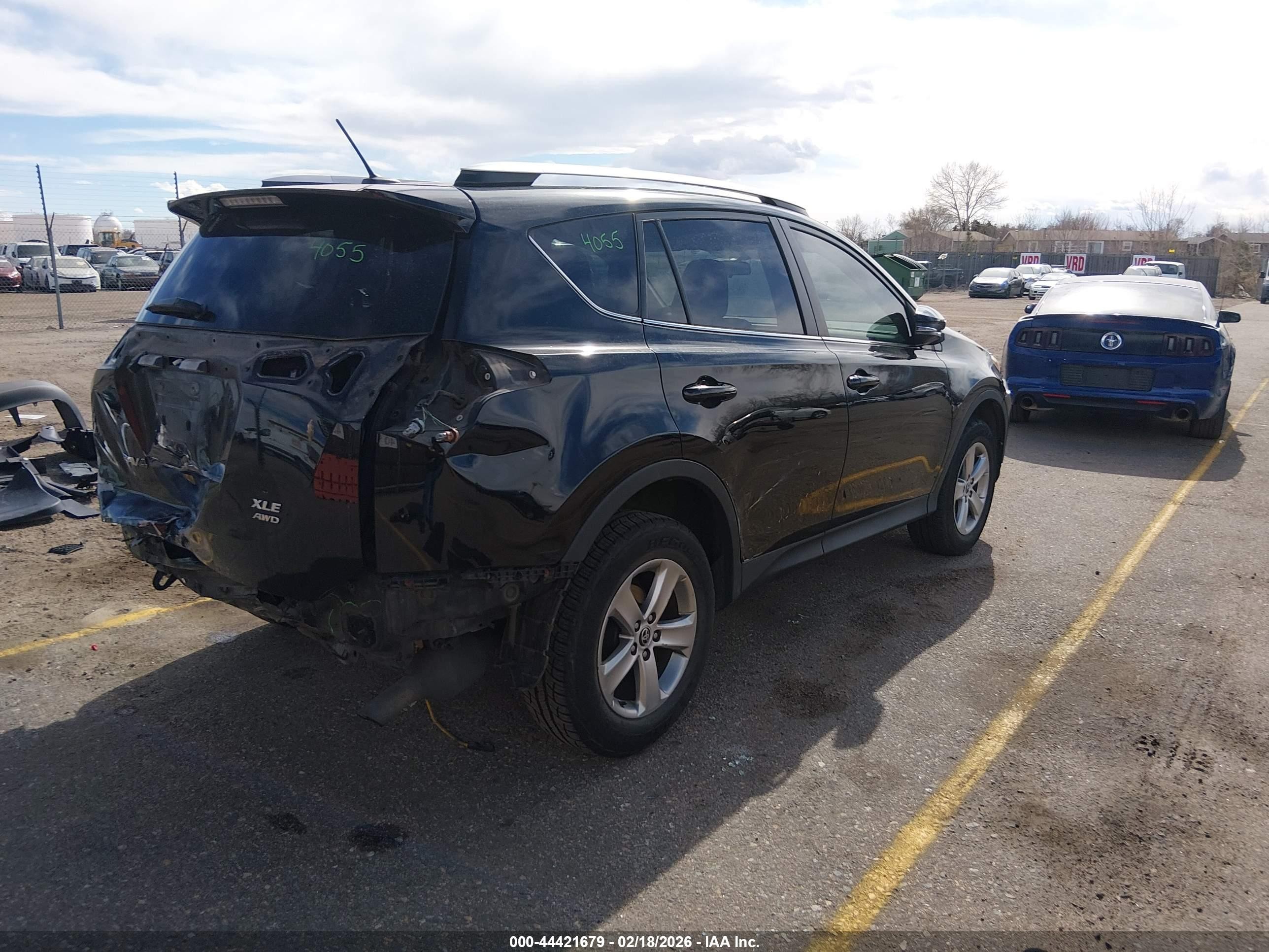 2015 Toyota Rav4 Xle Black vin: 2T3RFREV8FW235281