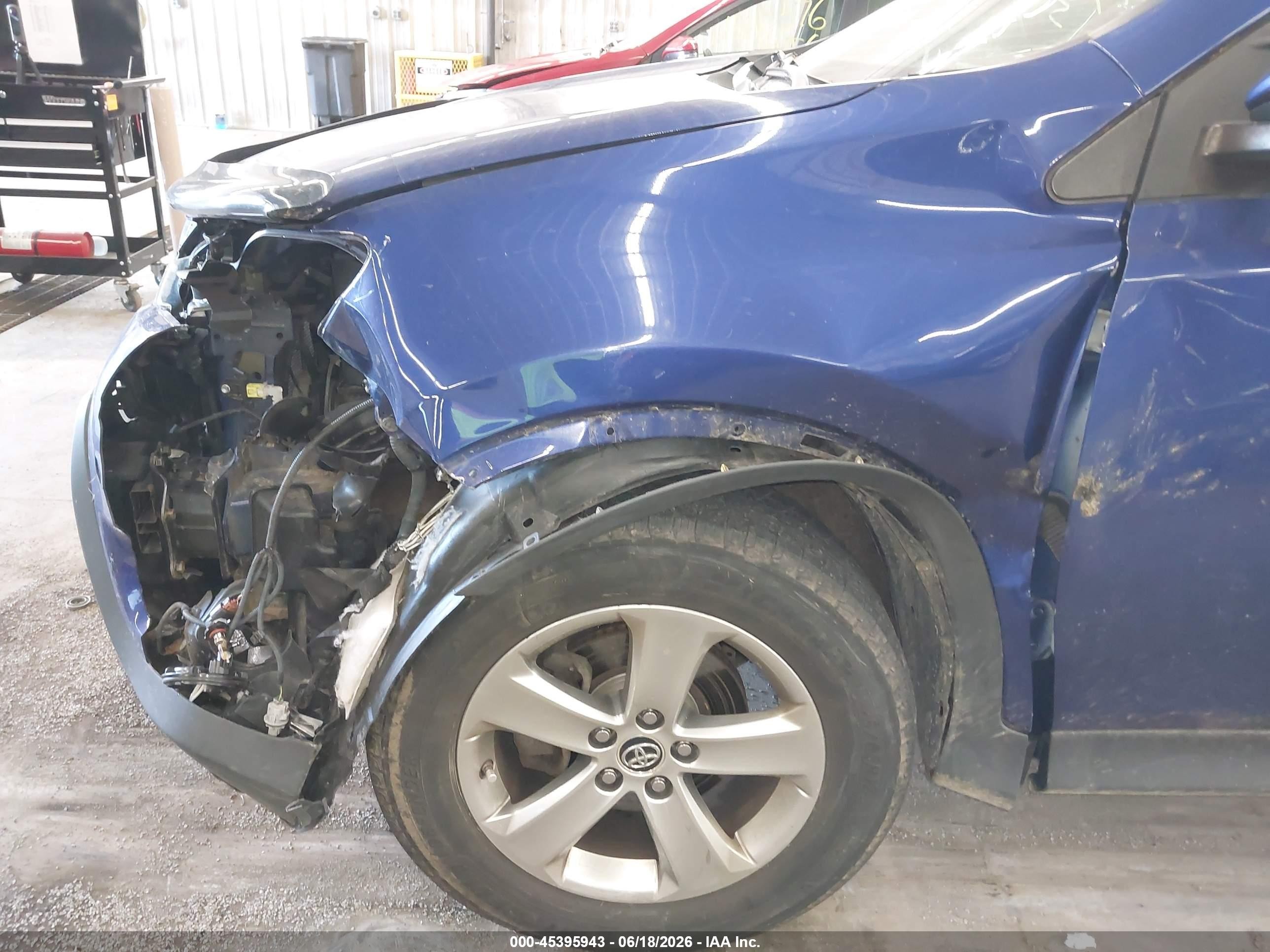 2015 Toyota Rav4 Xle Blue vin: 2T3RFREV8FW316202