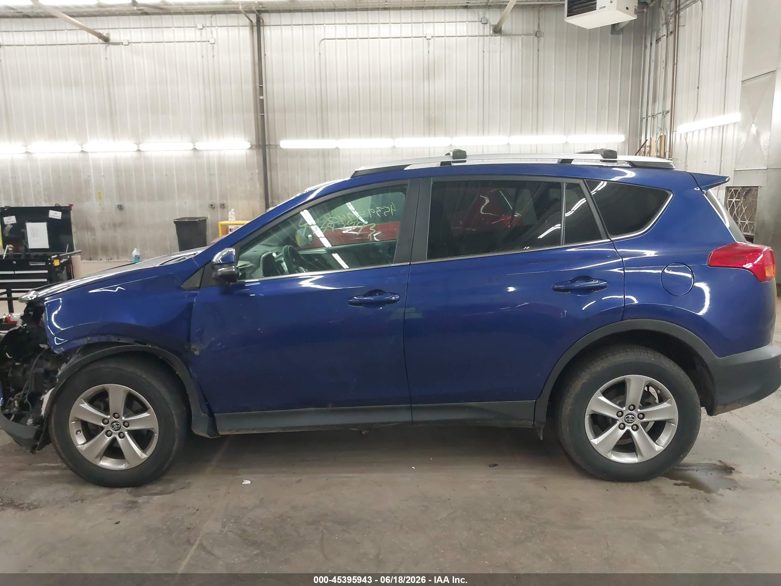 2015 Toyota Rav4 Xle Blue vin: 2T3RFREV8FW316202
