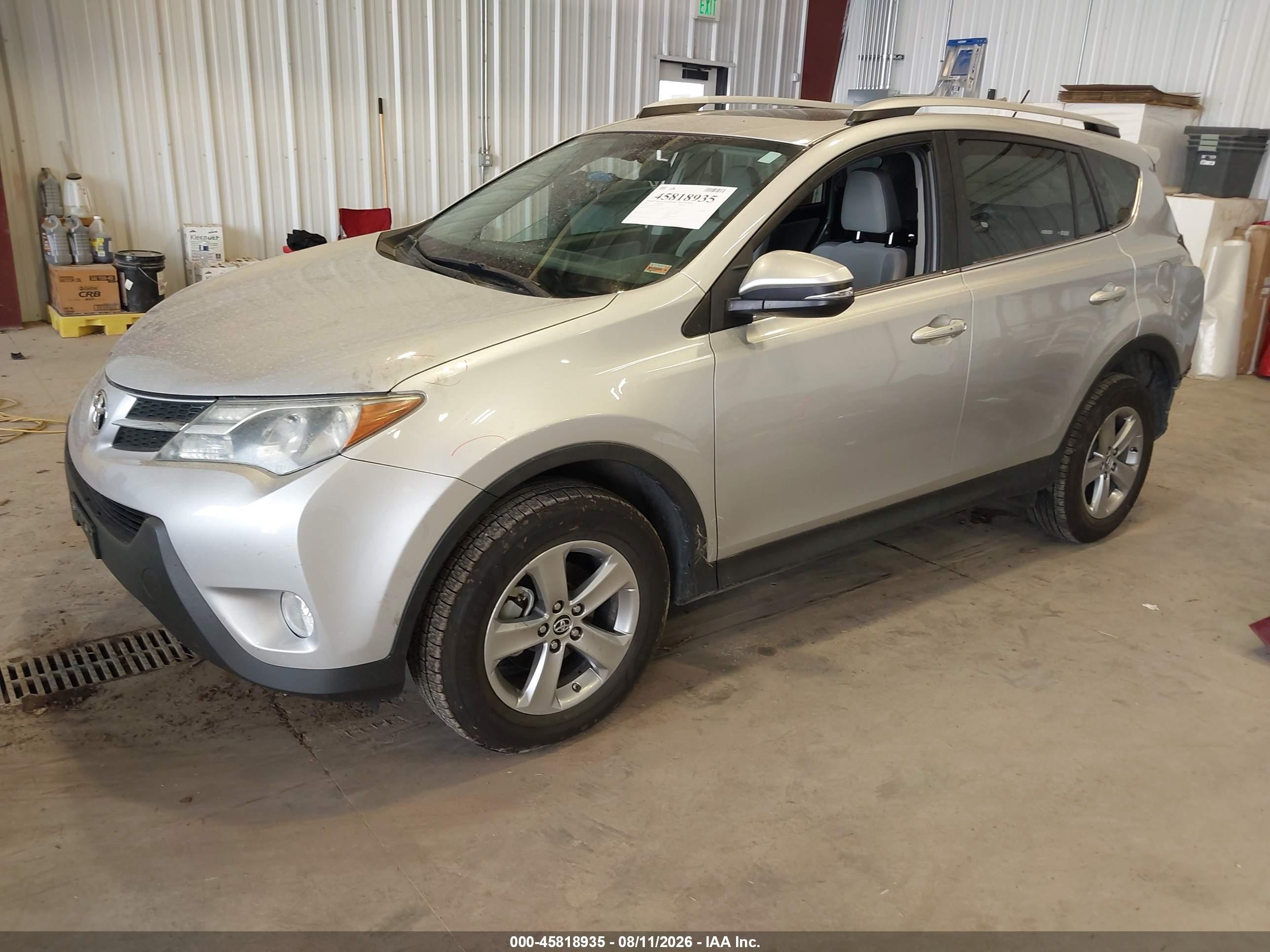 2015 Toyota Rav4 Xle Silver vin: 2T3RFREV8FW327300