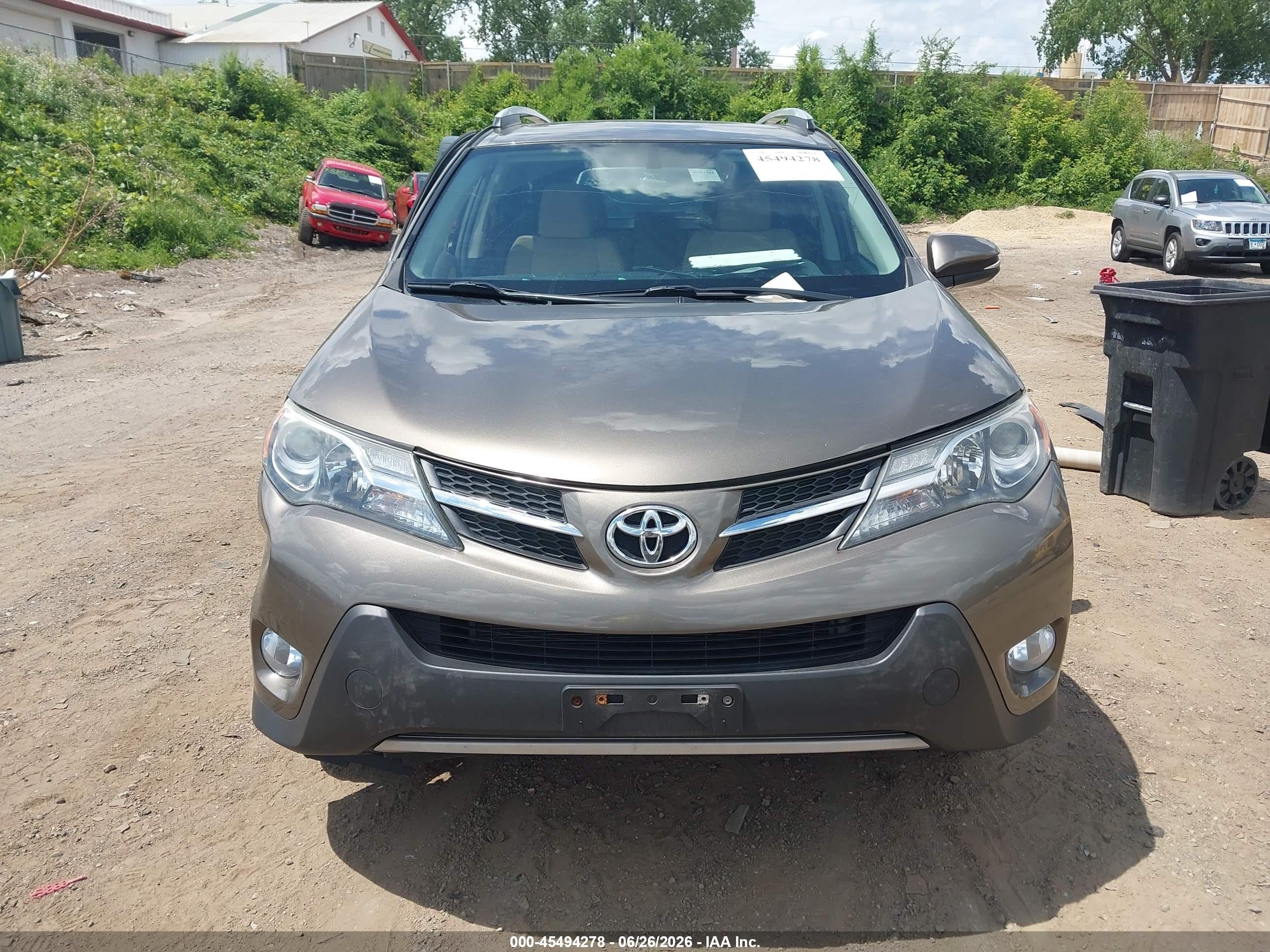 2015 Toyota Rav4 Xle Gray vin: 2T3RFREV8FW352777