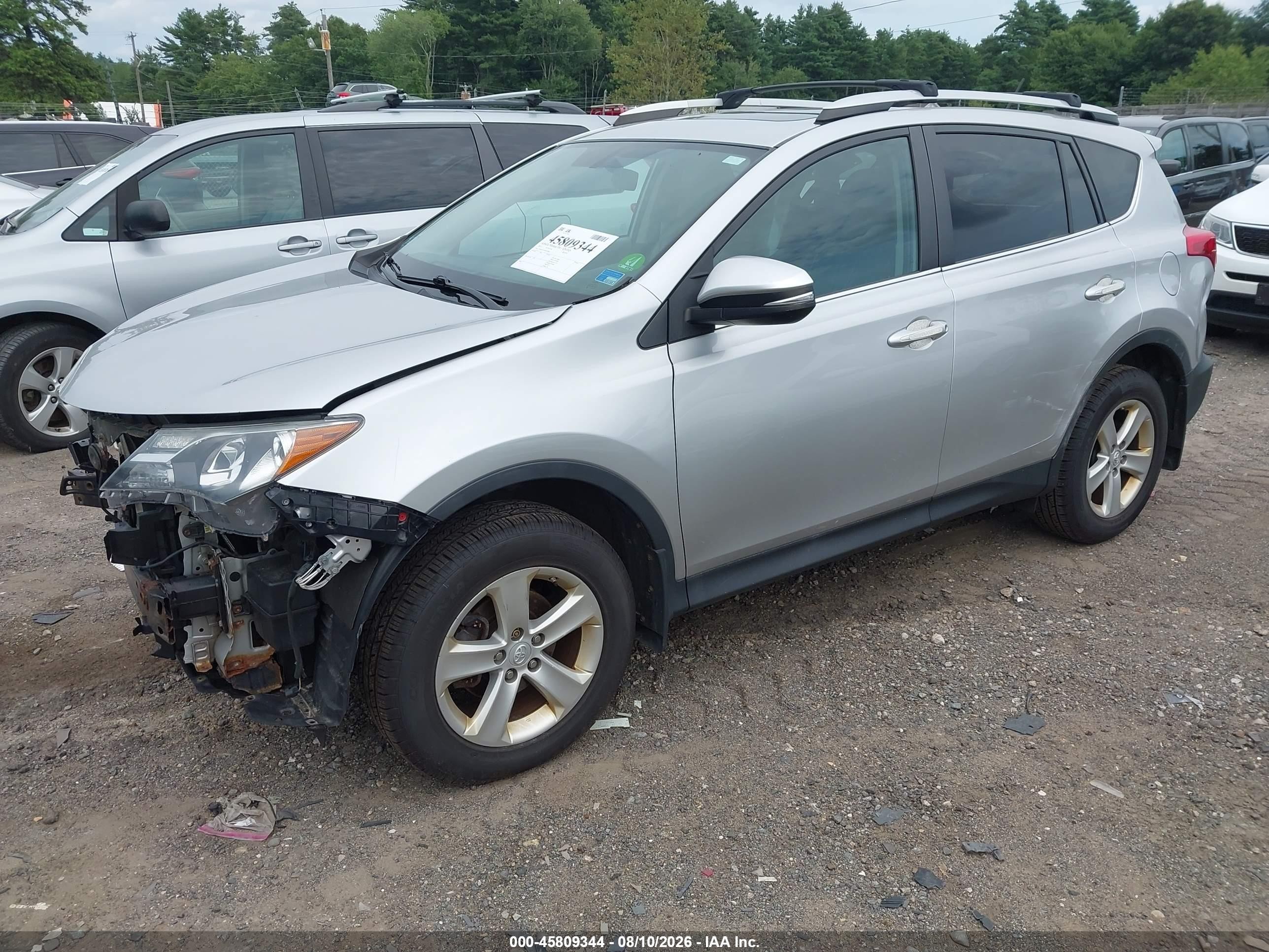 2013 Toyota Rav4 Xle Silver vin: 2T3RFREV9DW029836