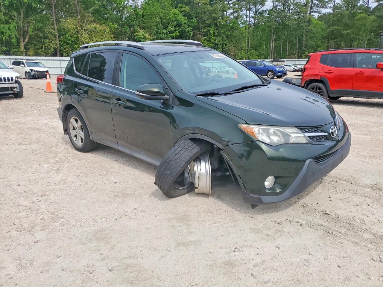 2013 Toyota Rav4 Xle Green vin: 2T3RFREV9DW042599
