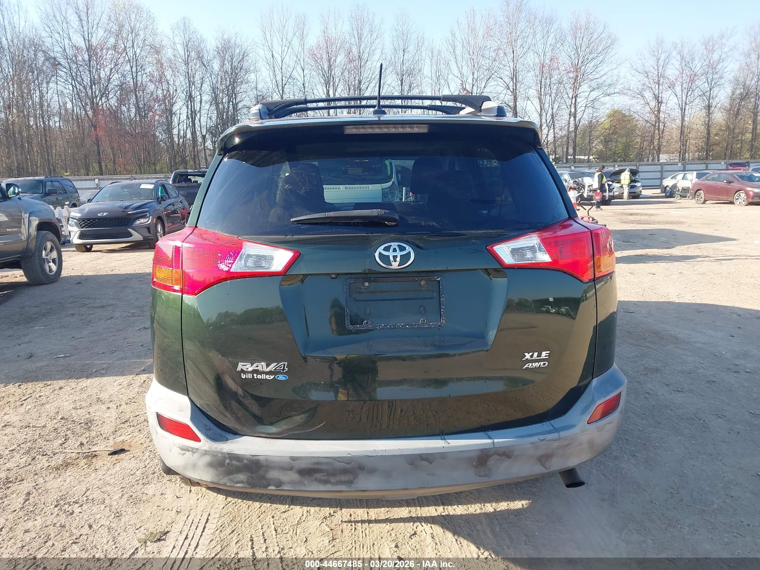 2013 Toyota Rav4 Xle Green vin: 2T3RFREV9DW081399