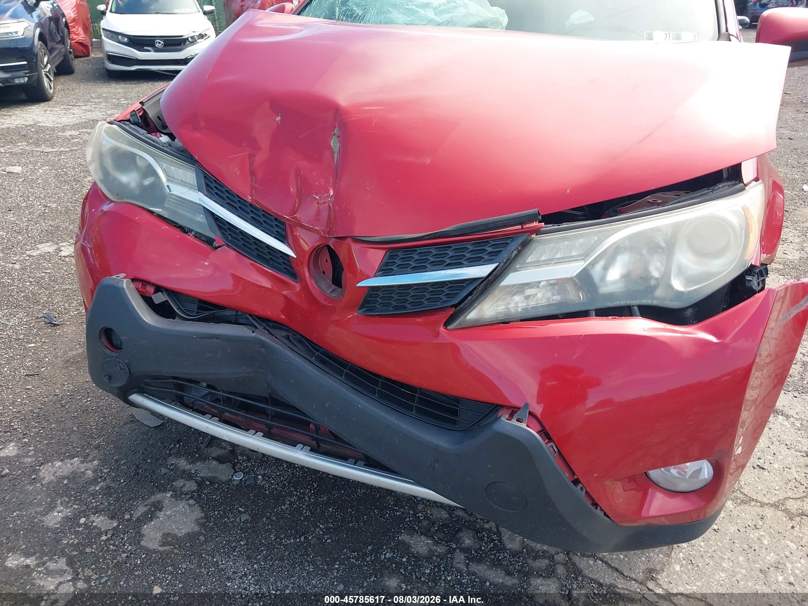 2013 Toyota Rav4 Xle Red vin: 2T3RFREV9DW108147